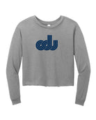 Old Dominion University, ODU Vintage Logo, District® Women’s Perfect Tri® Midi Long Sleeve T-Shirt- Grey