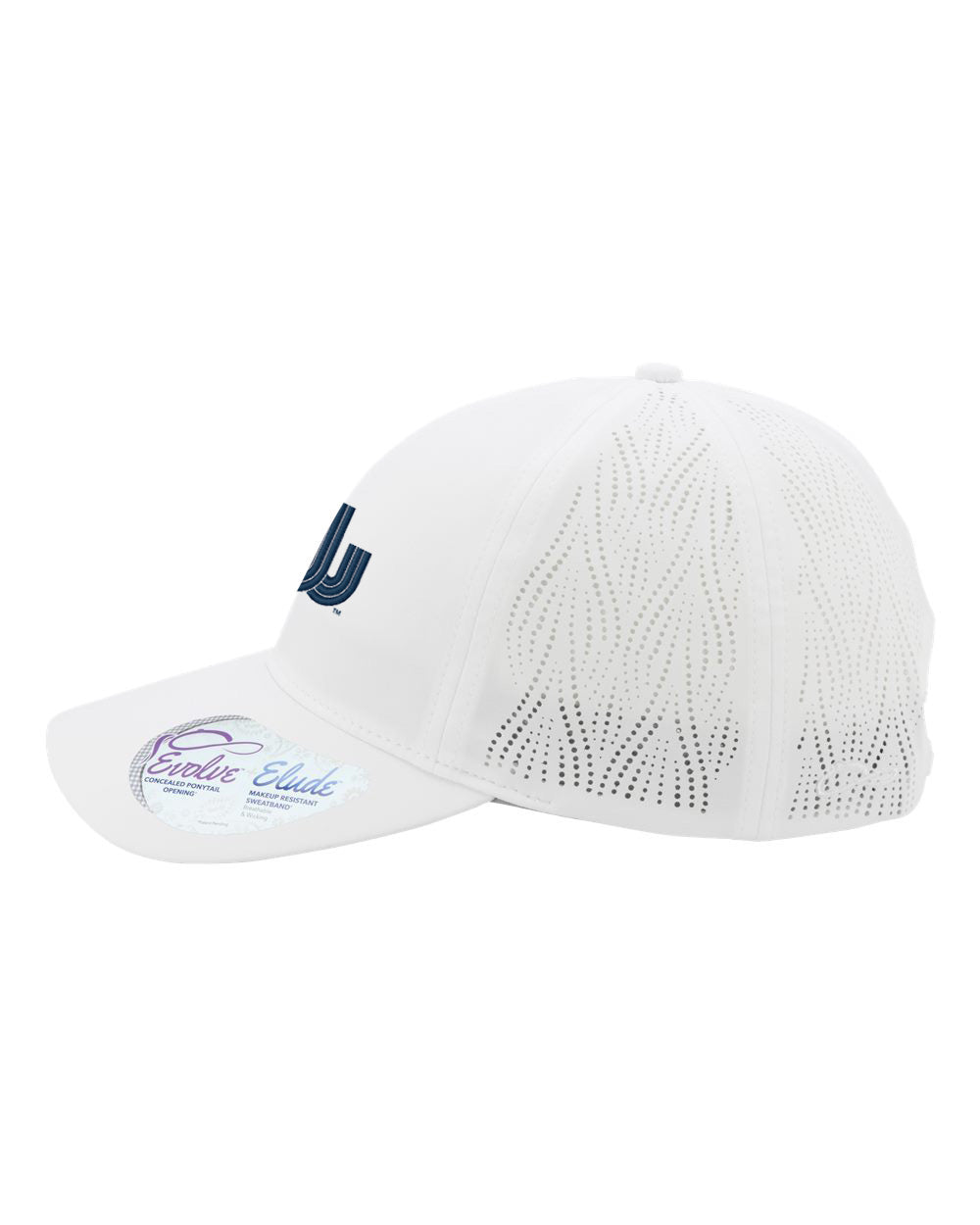 Old Dominion University, Vintage, Women's Perforated Performance Cap White
