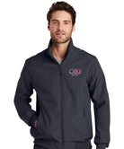 Old Dominion University, ODU Military - Navy ROTC , Port Authority® Soft Shell Bomber Jacket - Grey