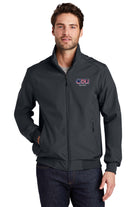 Old Dominion University, ODU Military - Navy ROTC , Port Authority® Soft Shell Bomber Jacket - Grey