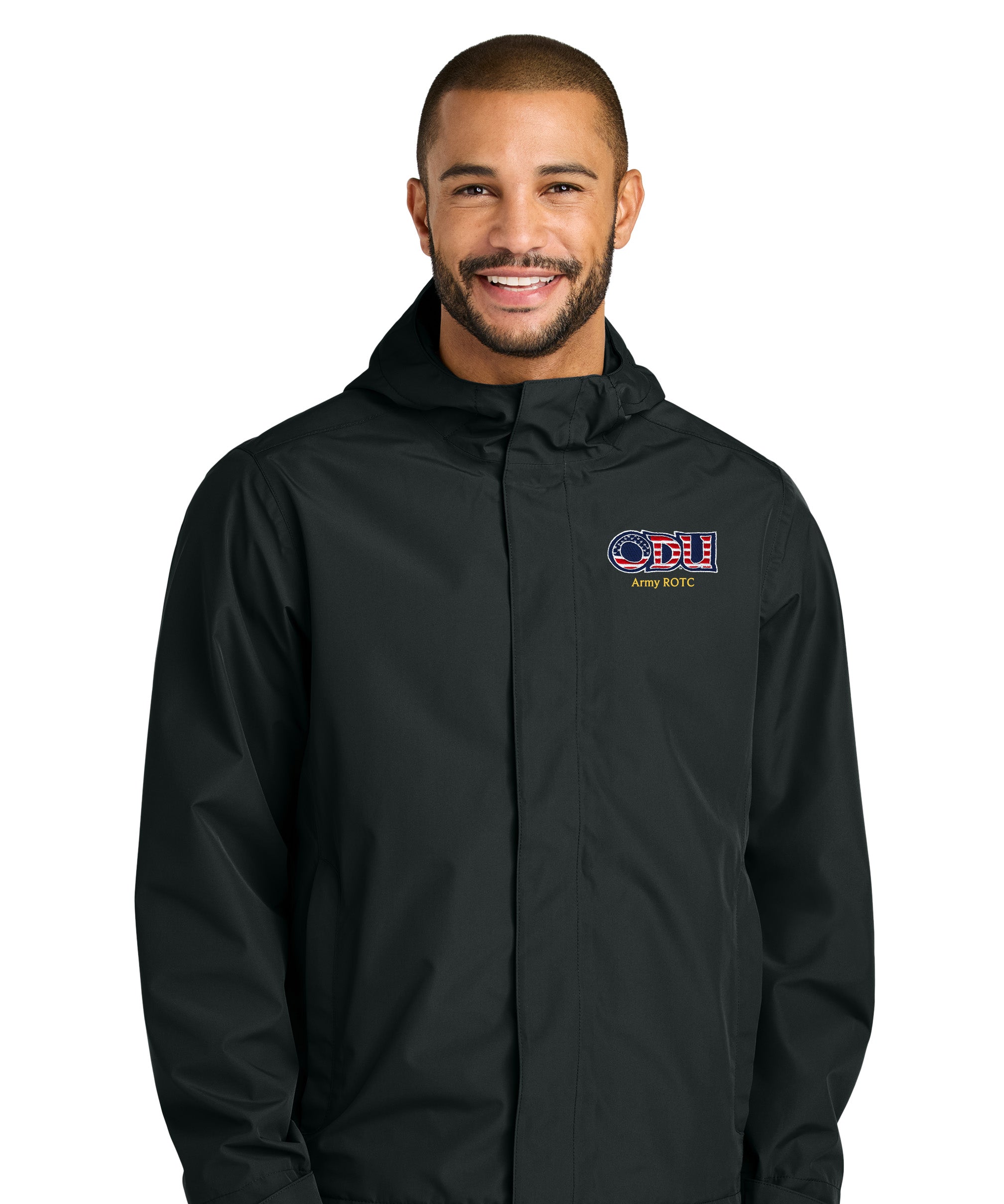 Old Dominion University, ODU Military - Army ROTC, C-FREE® Rain Jacket - Black