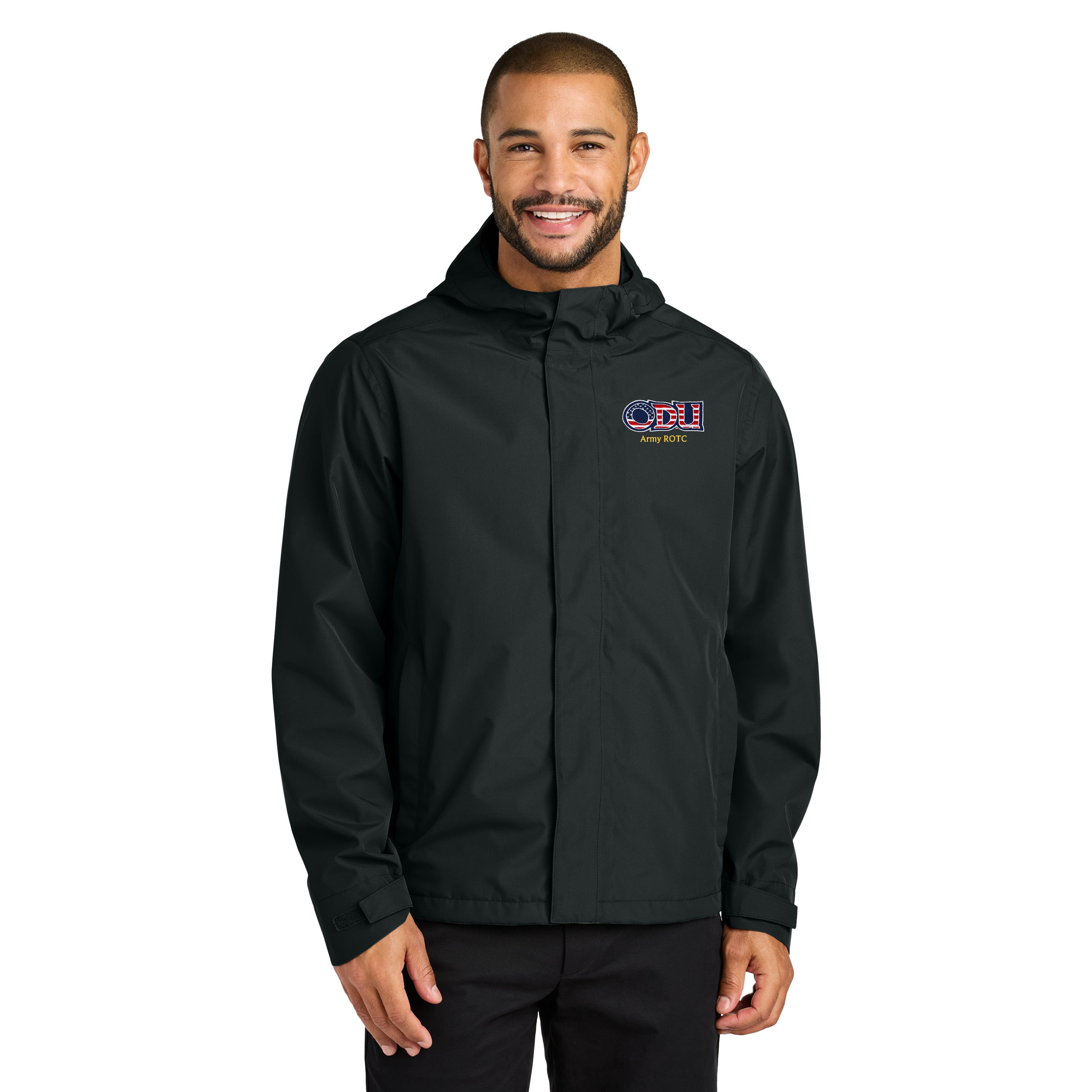 Old Dominion University, ODU Military - Army ROTC, C-FREE® Rain Jacket - Black