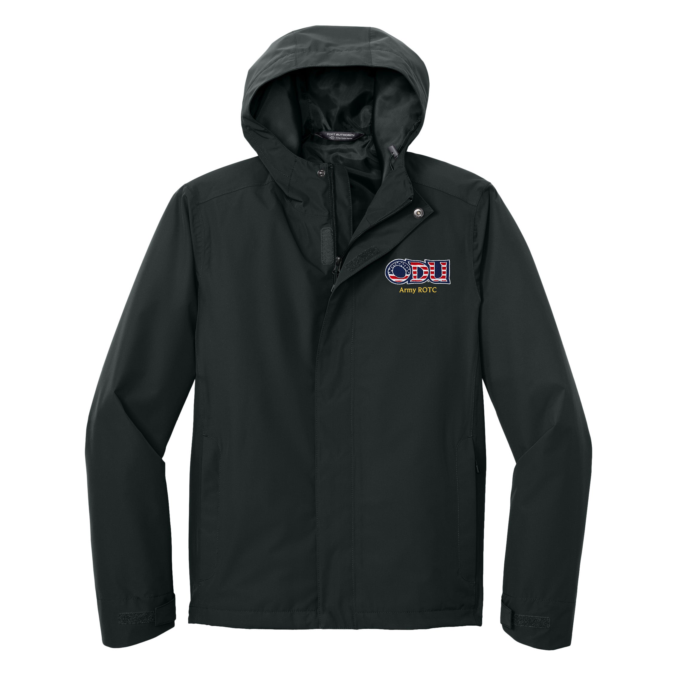 Old Dominion University, ODU Military - Army ROTC, C-FREE® Rain Jacket - Black
