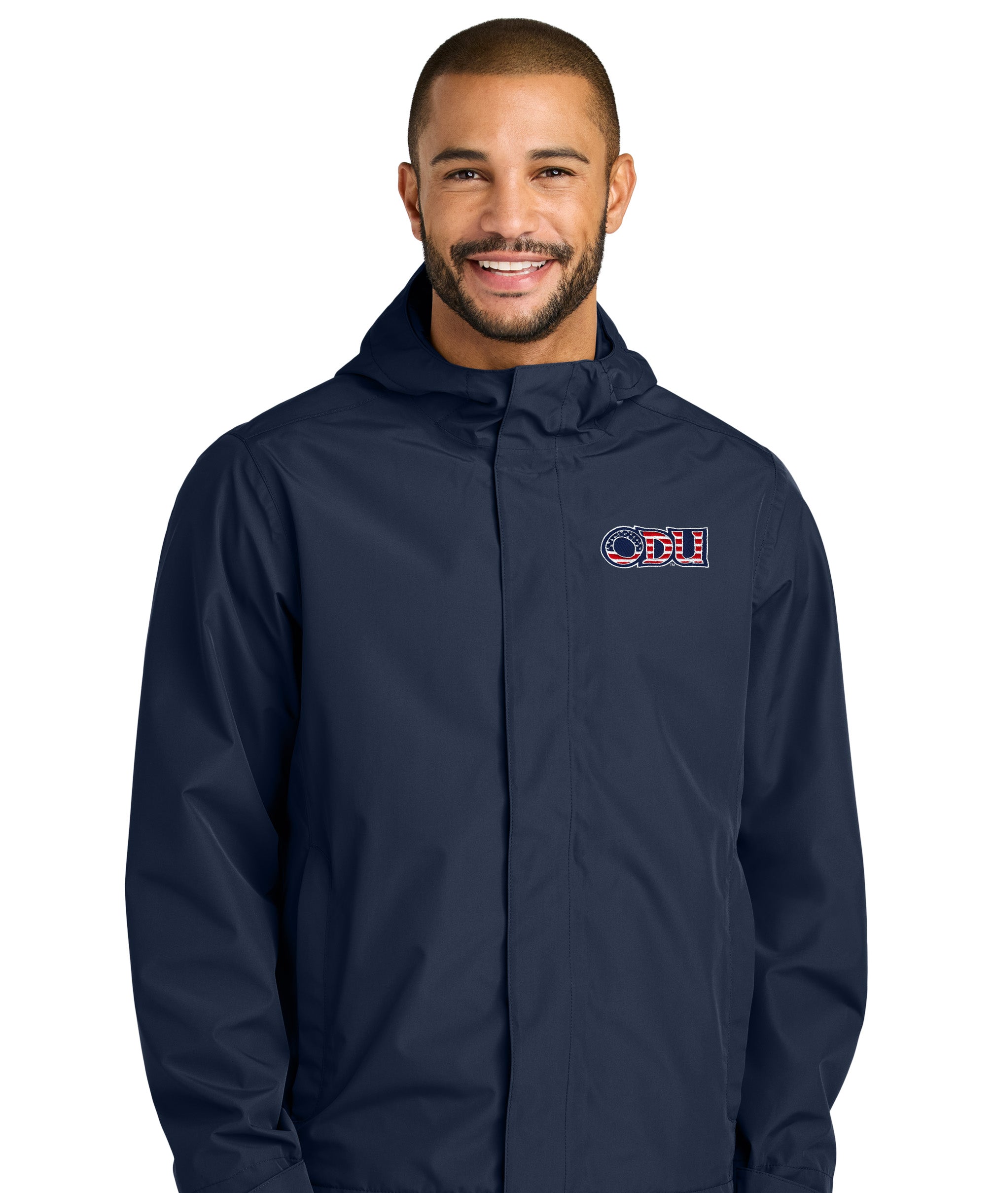 Old Dominion University, ODU Military, Military Logo, C-FREE® Rain Jacket - Navy