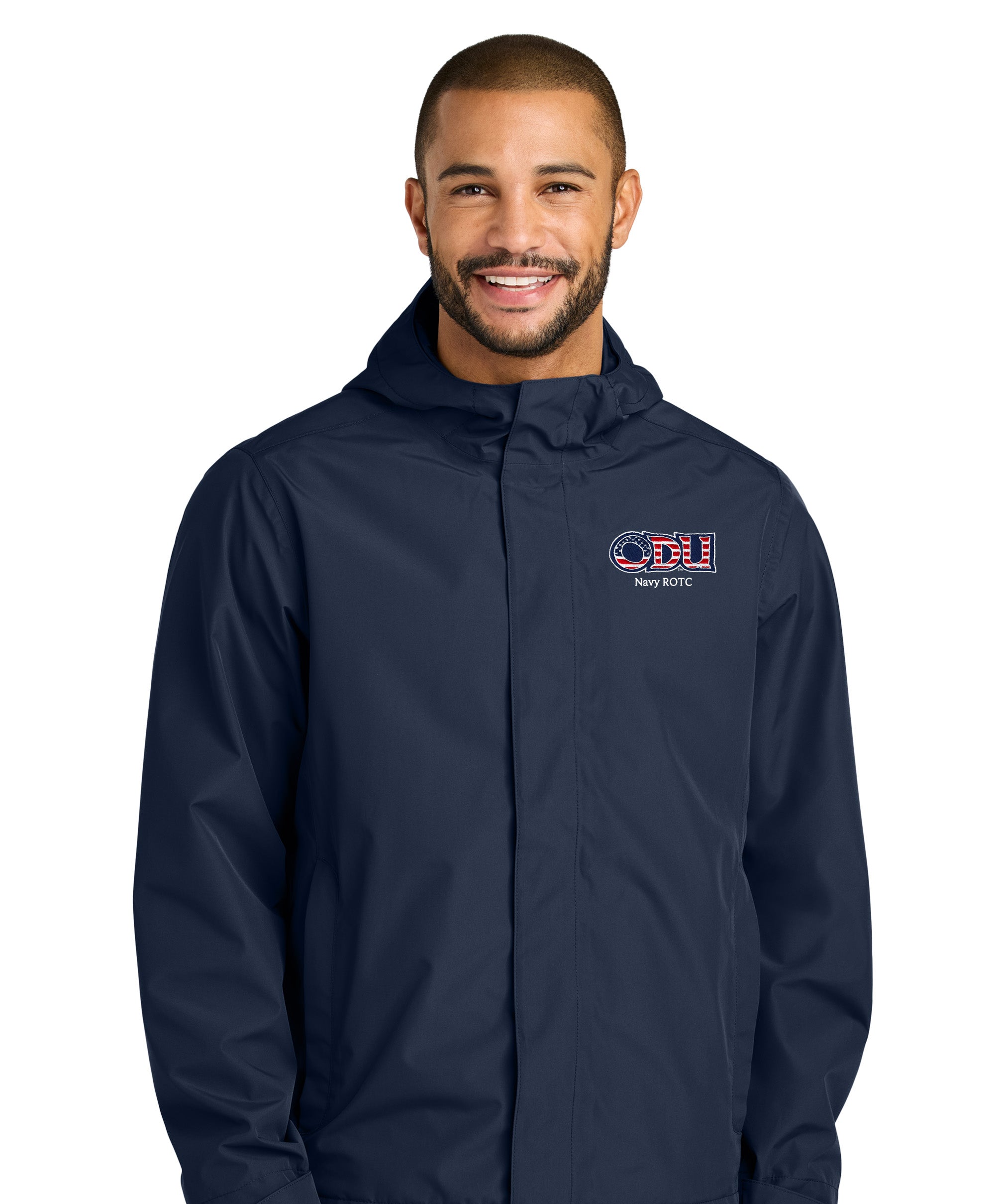 Old Dominion University, ODU Military - Navy ROTC, C-FREE® Rain Jacket - Navy