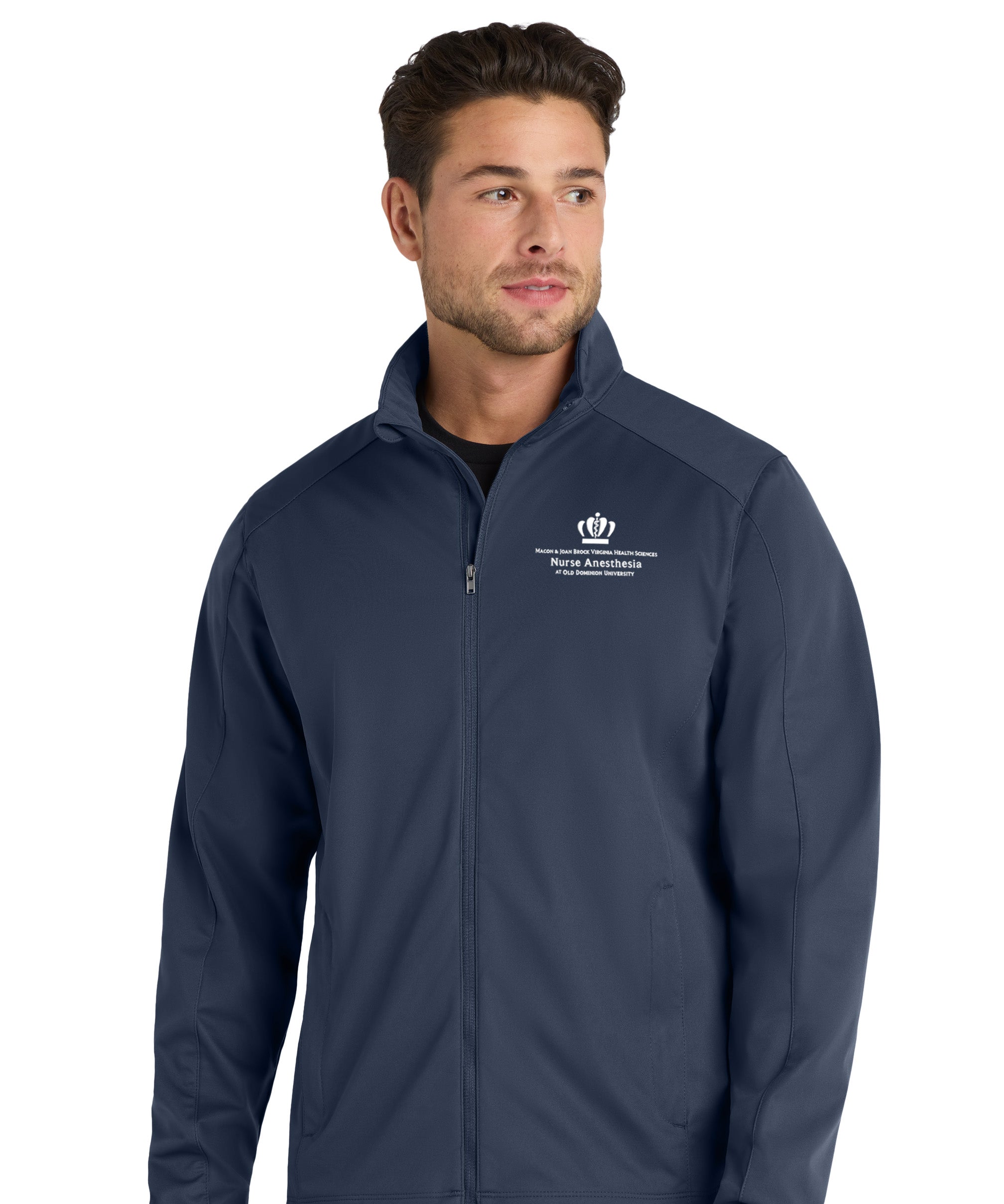 Old Dominion University, Nurse Anesthesia, Active Soft Shell Jacket - Navy