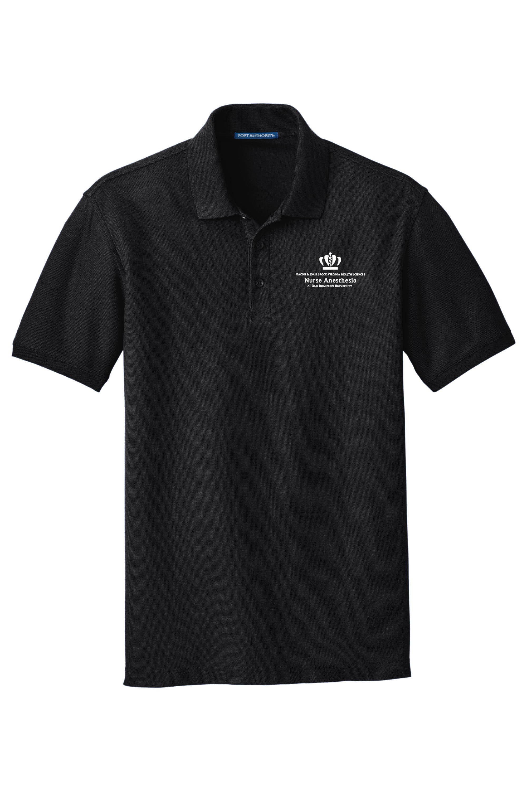 Old Dominion University, Nurse Anesthesia, Core Classic Pique Polo - Black