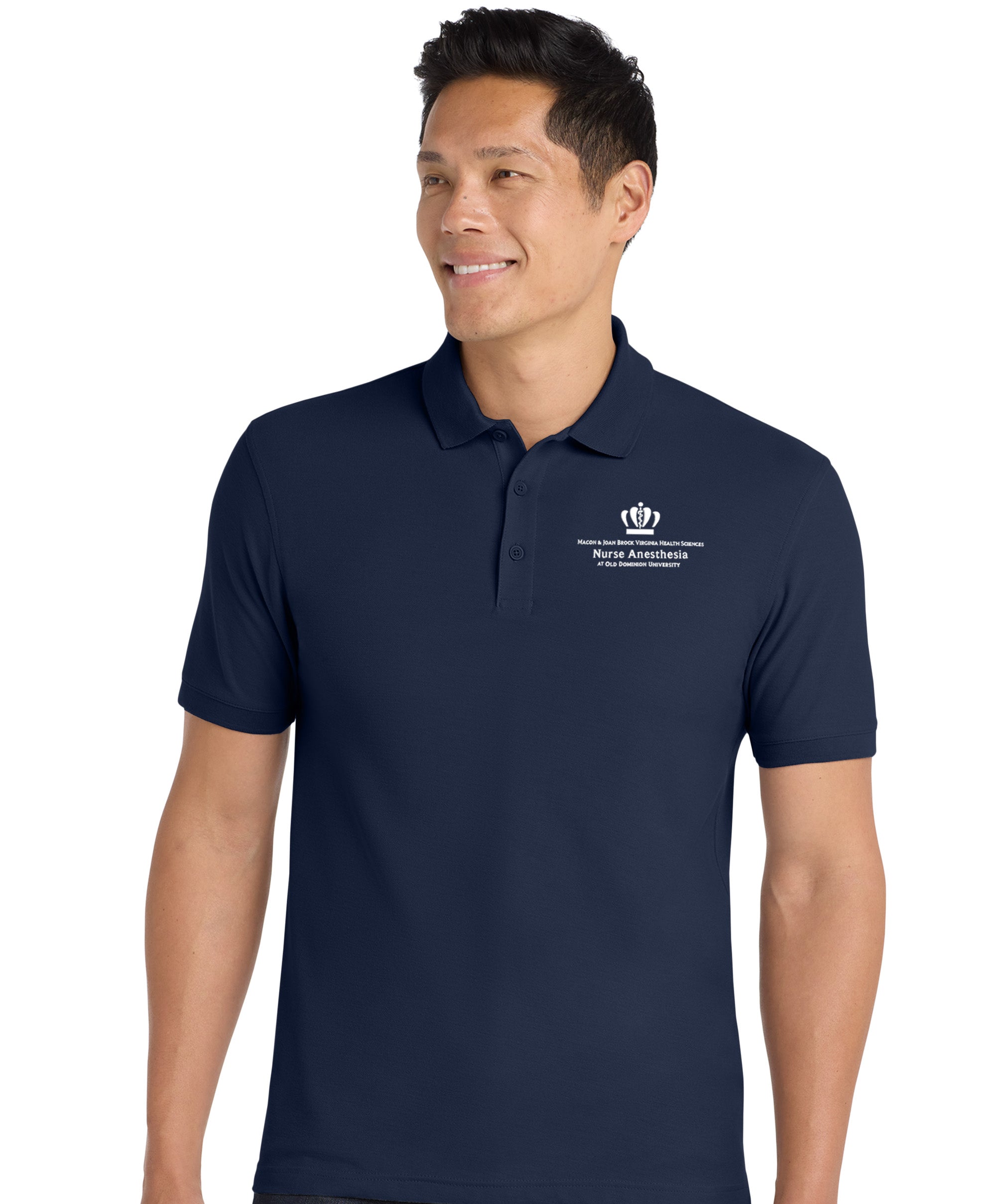 Old Dominion University, Nurse Anesthesia, Core Classic Pique Polo - Navy