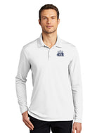 ODU UV Micro-Mesh Long Sleeve Polo Shirt- White