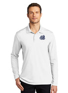 Old Dominion University, UV Micro-Mesh Long Sleeve Polo Shirt- White