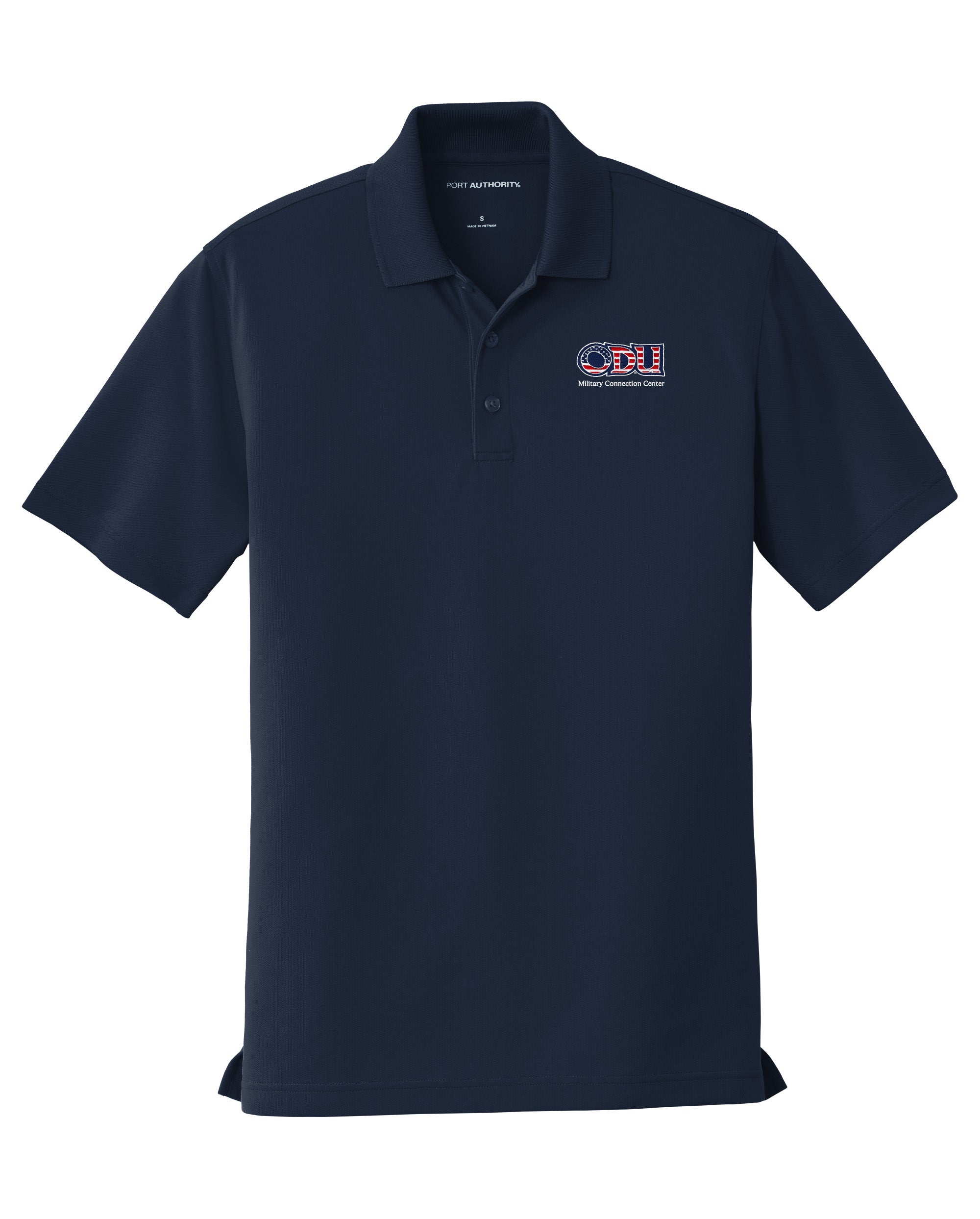 Old Dominion University, ODU Military - Military Connection Center, Port Authority® Dry Zone® UV Micro-Mesh Polo Shirt - Navy