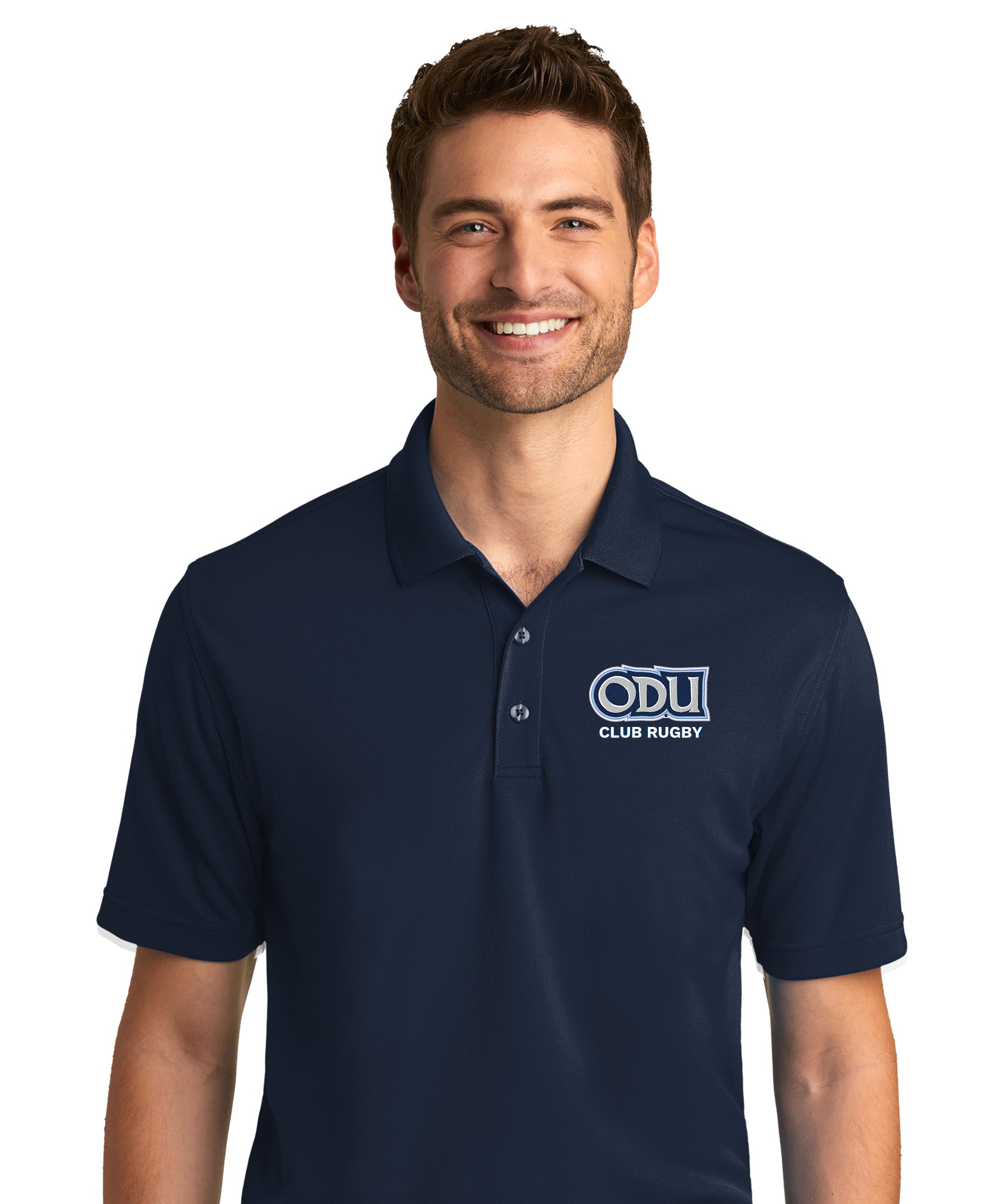 Old Dominion University, Club Sports - Rugby, Port Authority® Dry Zone® UV Micro-Mesh Polo Shirt - Navy