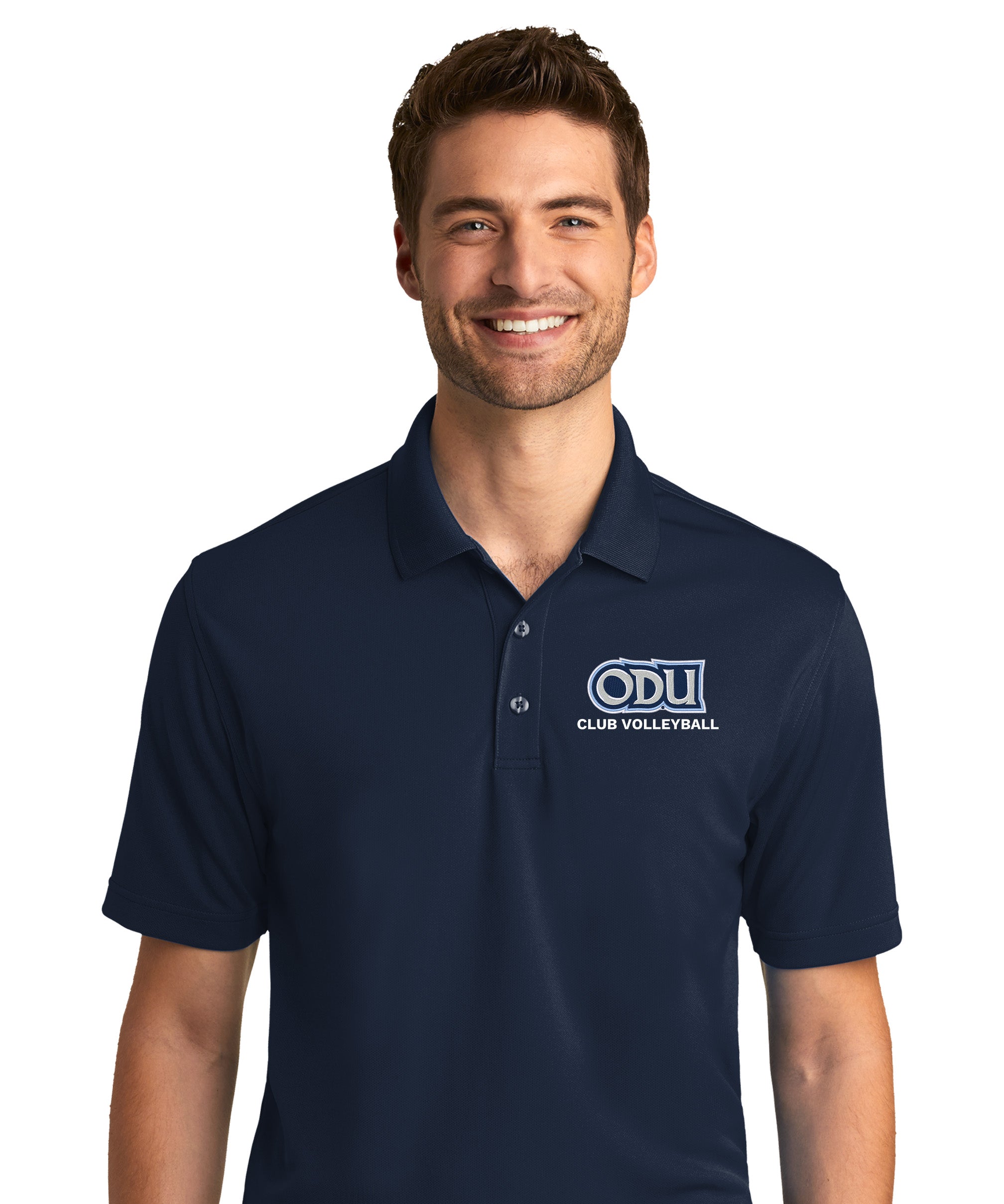 Old Dominion University, Club Sports - Volleyball, Port Authority® Dry Zone® UV Micro-Mesh Polo Shirt - Navy