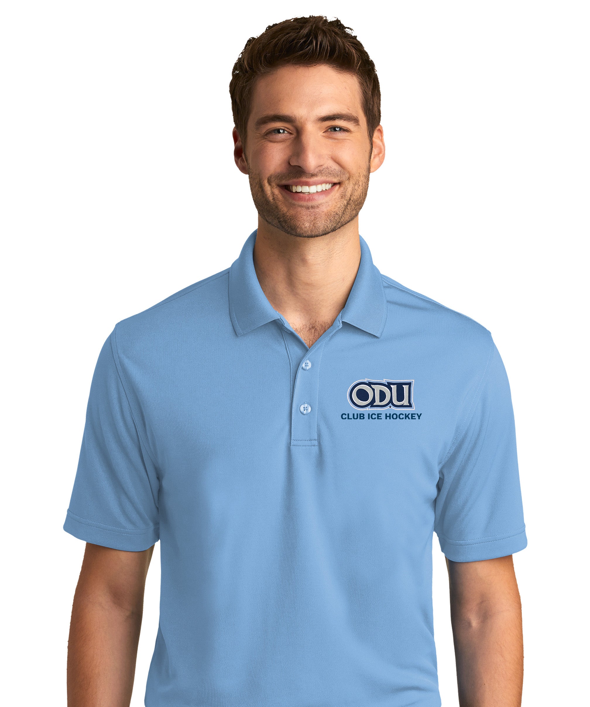 Old Dominion University, ODU - Sports, Port Authority® Dry Zone® UV Micro-Mesh Polo Shirt - Hudson Blue