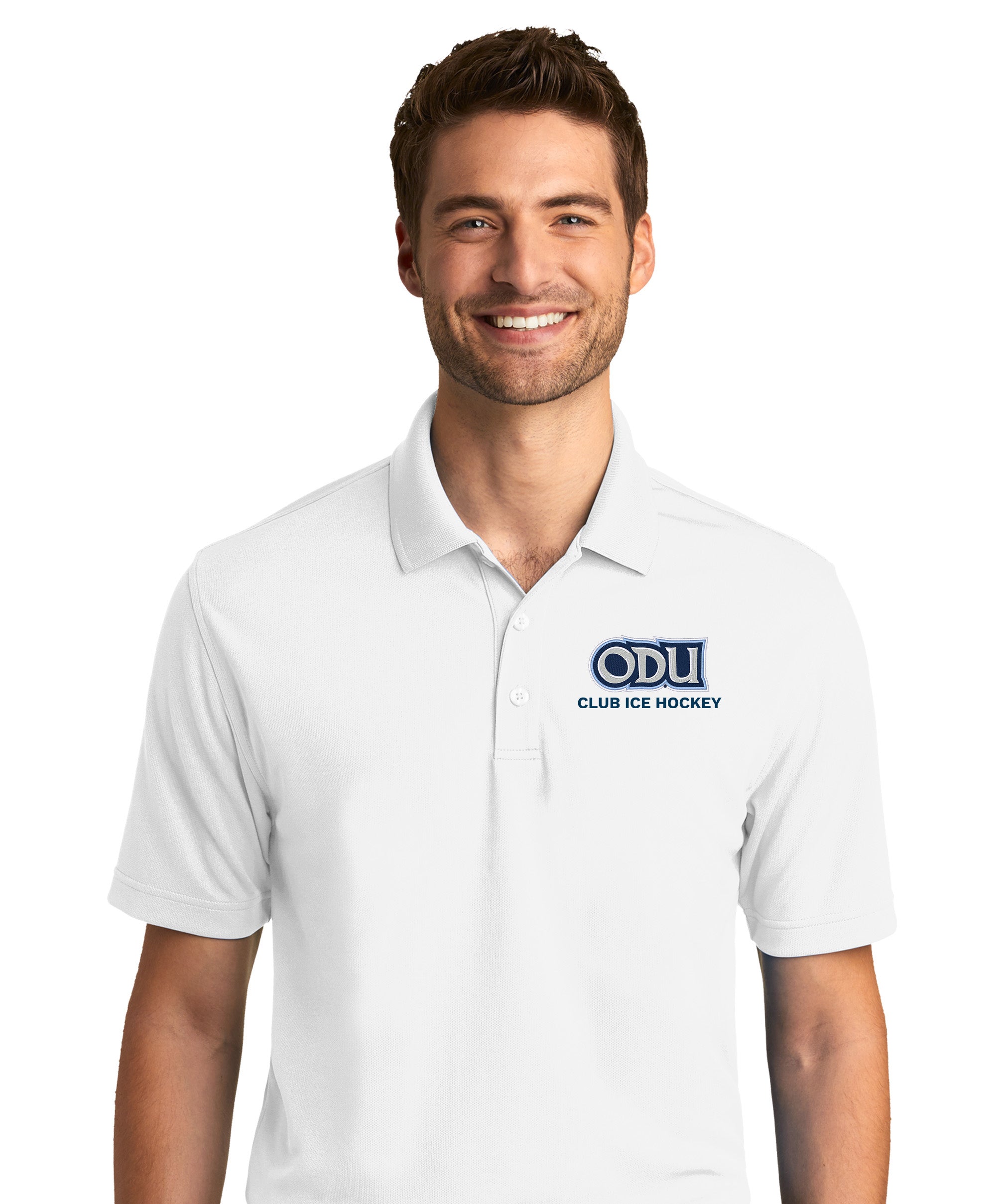 Old Dominion University, ODU - Sports, Port Authority® Dry Zone® UV Micro-Mesh Polo Shirt - White