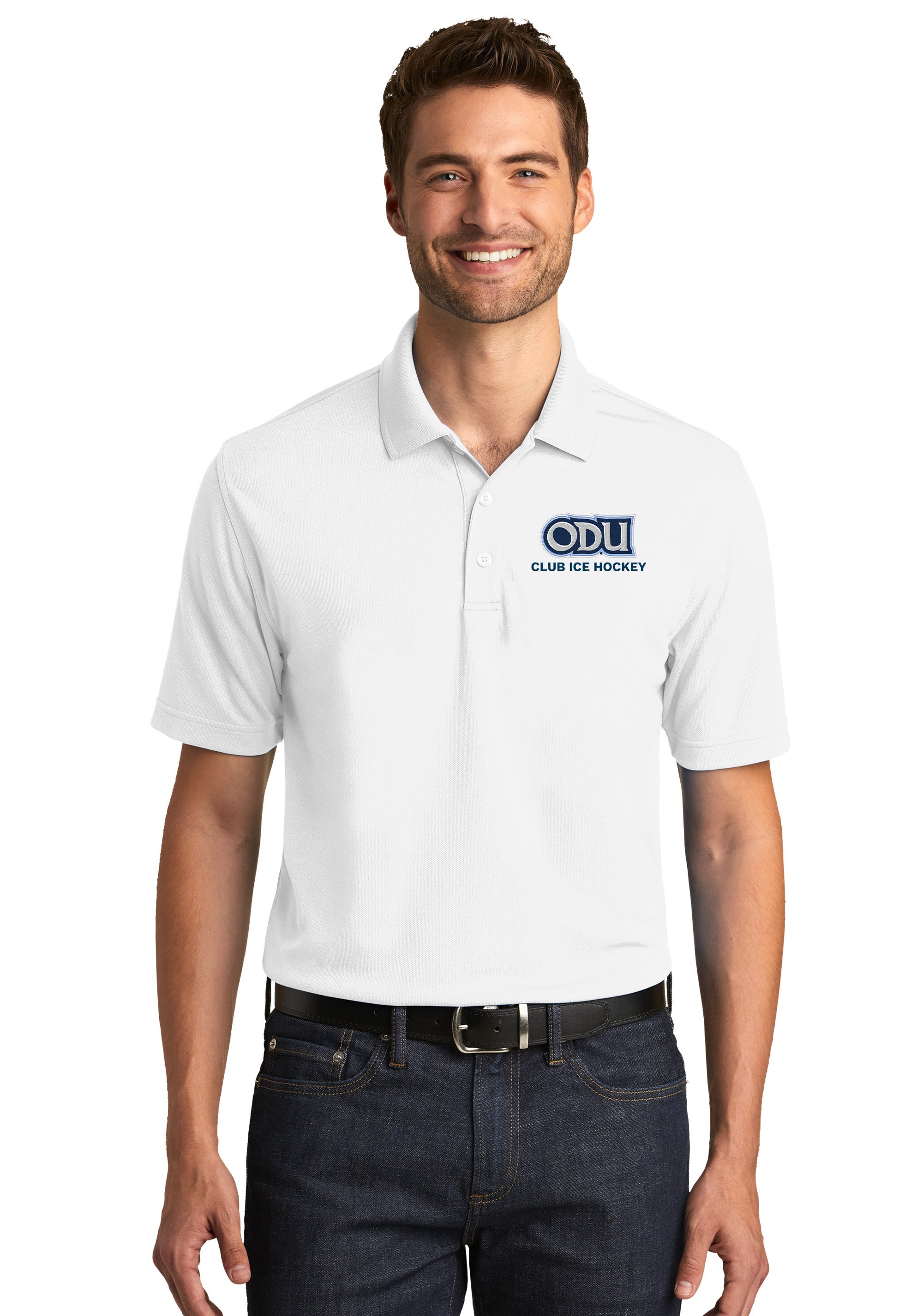 Old Dominion University, ODU - Sports, Port Authority® Dry Zone® UV Micro-Mesh Polo Shirt - White