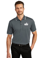 Old Dominion University, ODU, Vintage8 logo, Port Authority® Dry Zone® UV Micro-Mesh Tipped Polo shirt- Graphite