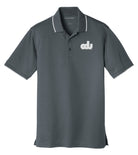 Old Dominion University, ODU, Vintage8 logo, Port Authority® Dry Zone® UV Micro-Mesh Tipped Polo shirt- Graphite