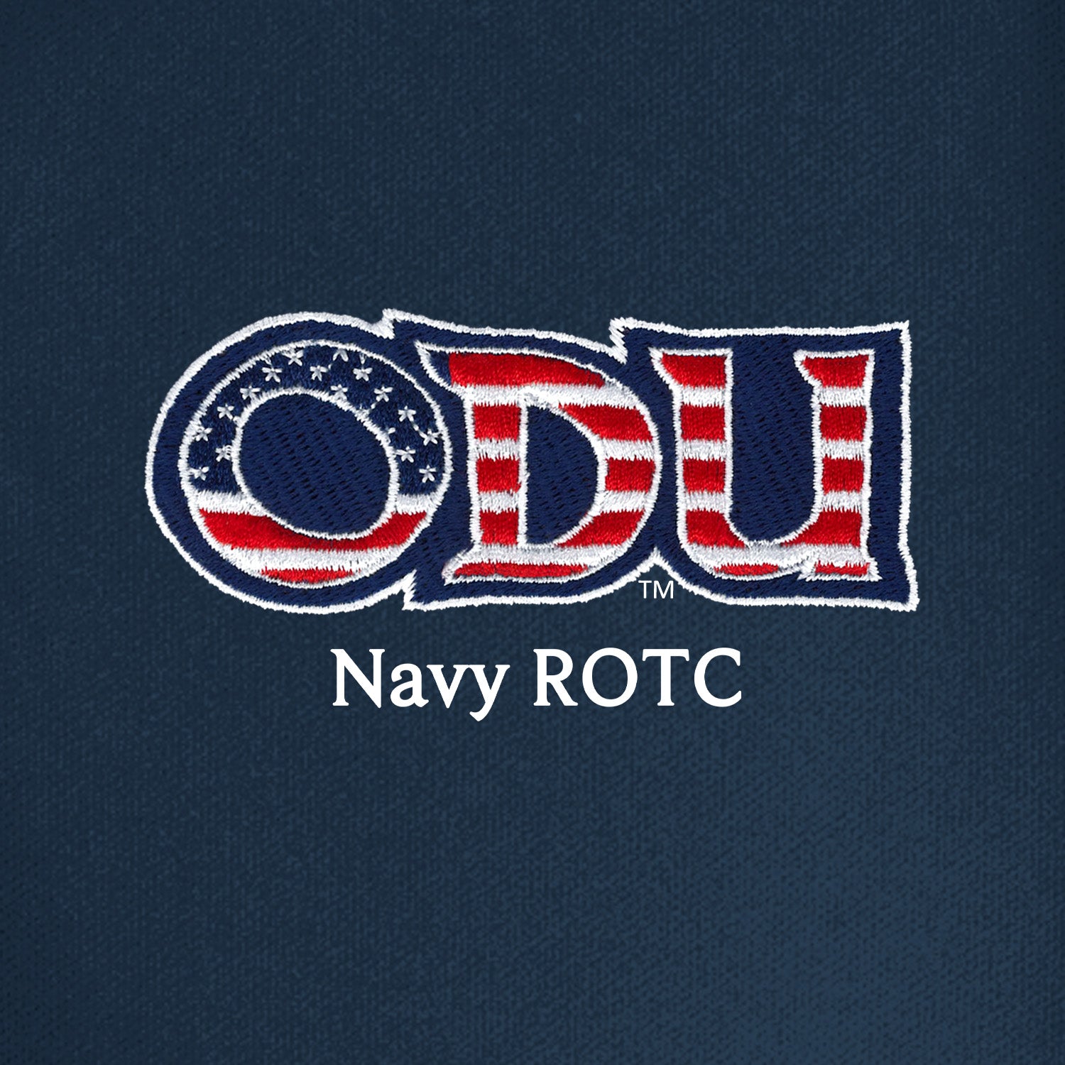 Old Dominion University, ODU Military - Navy ROTC, UV Micro-Mesh Tipped Polo - Navy