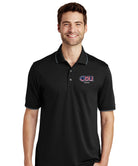 Old Dominion University, ODU Military - Veteran, UV Micro-Mesh Tipped Polo -Black