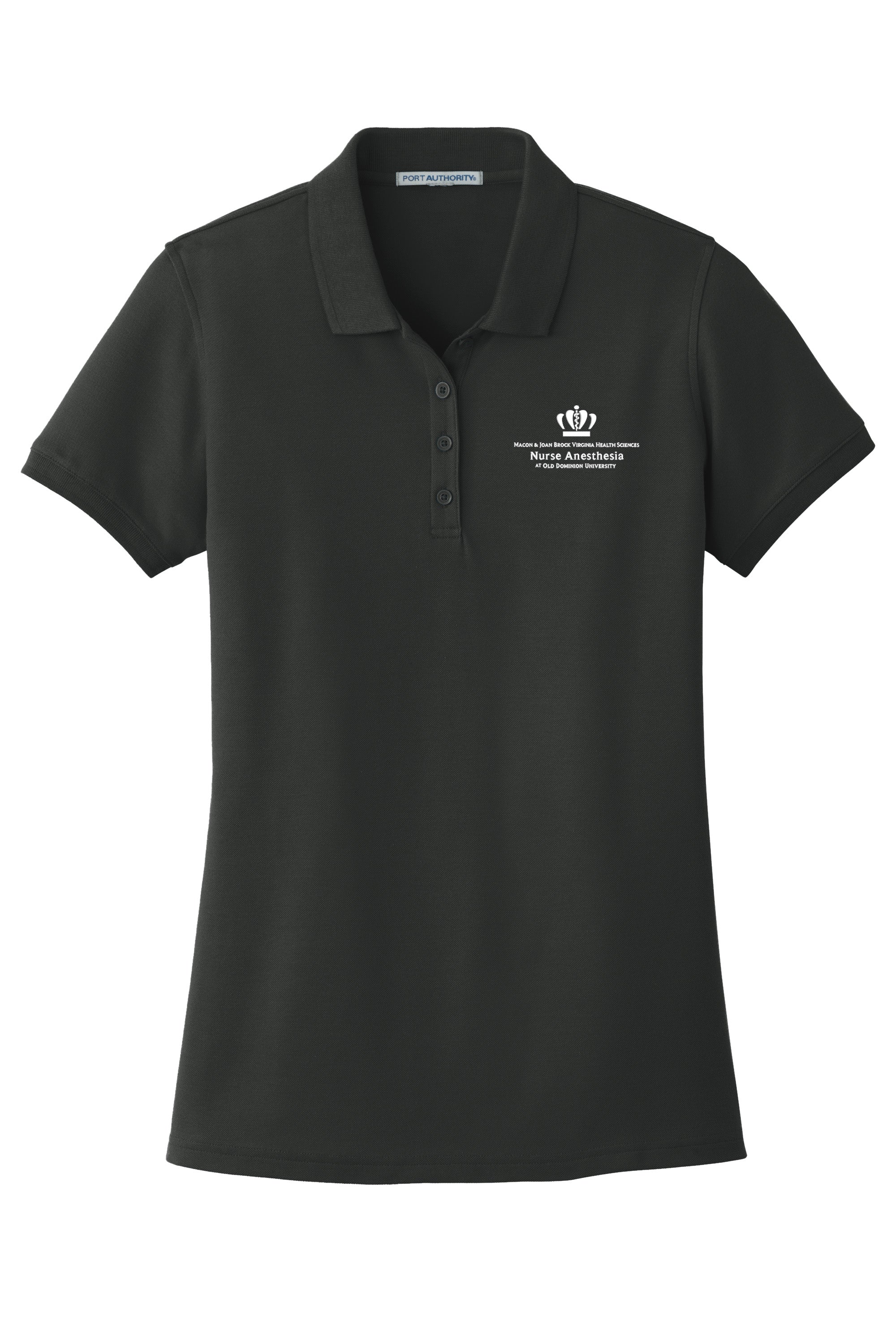 Old Dominion University, Nurse Anesthesia, Women's Core Classic Pique Polo - Black