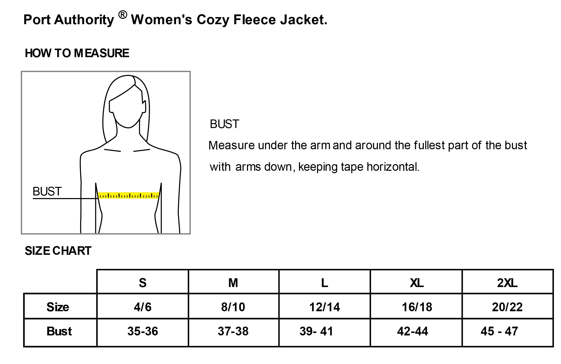 Old Dominion University, Vintage Logo, Women's Cozy Fleece Jacket-  Size Chart
