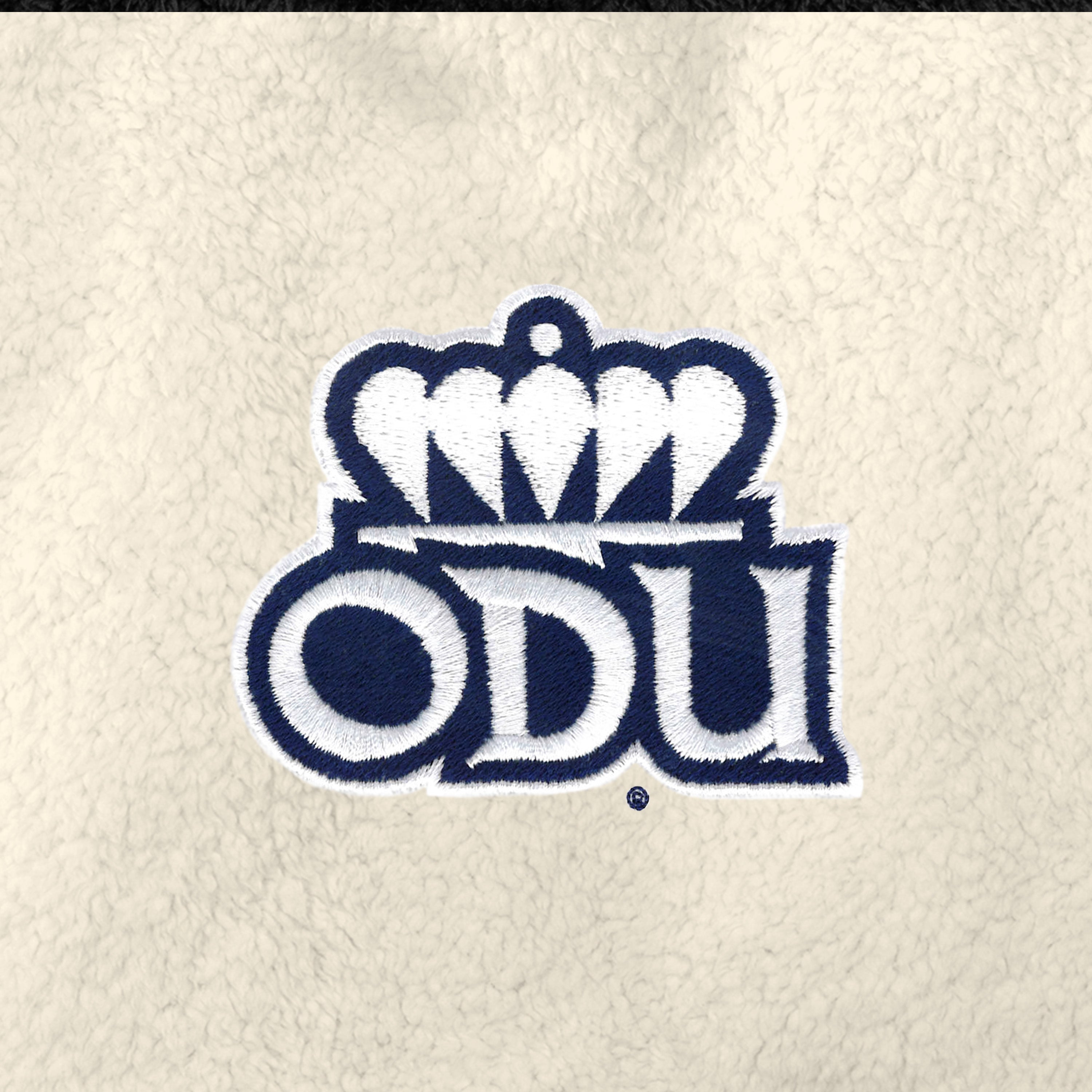 Old Dominion University, ODU, Women's Cozy Fleece Hoodie - Marshmallow
