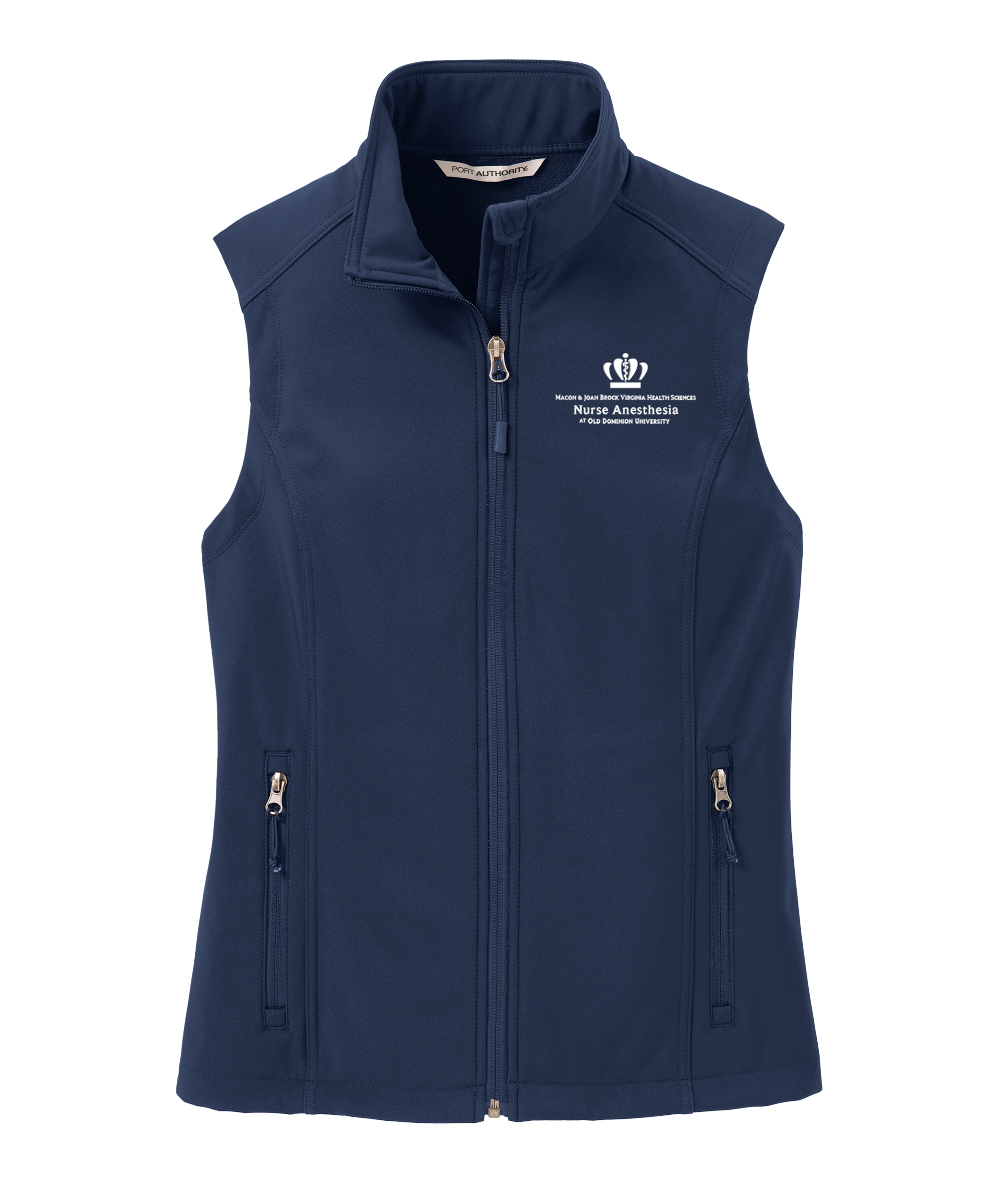 Old Dominion University, Port Authority® Women's Core Soft Shell Vest - Navy