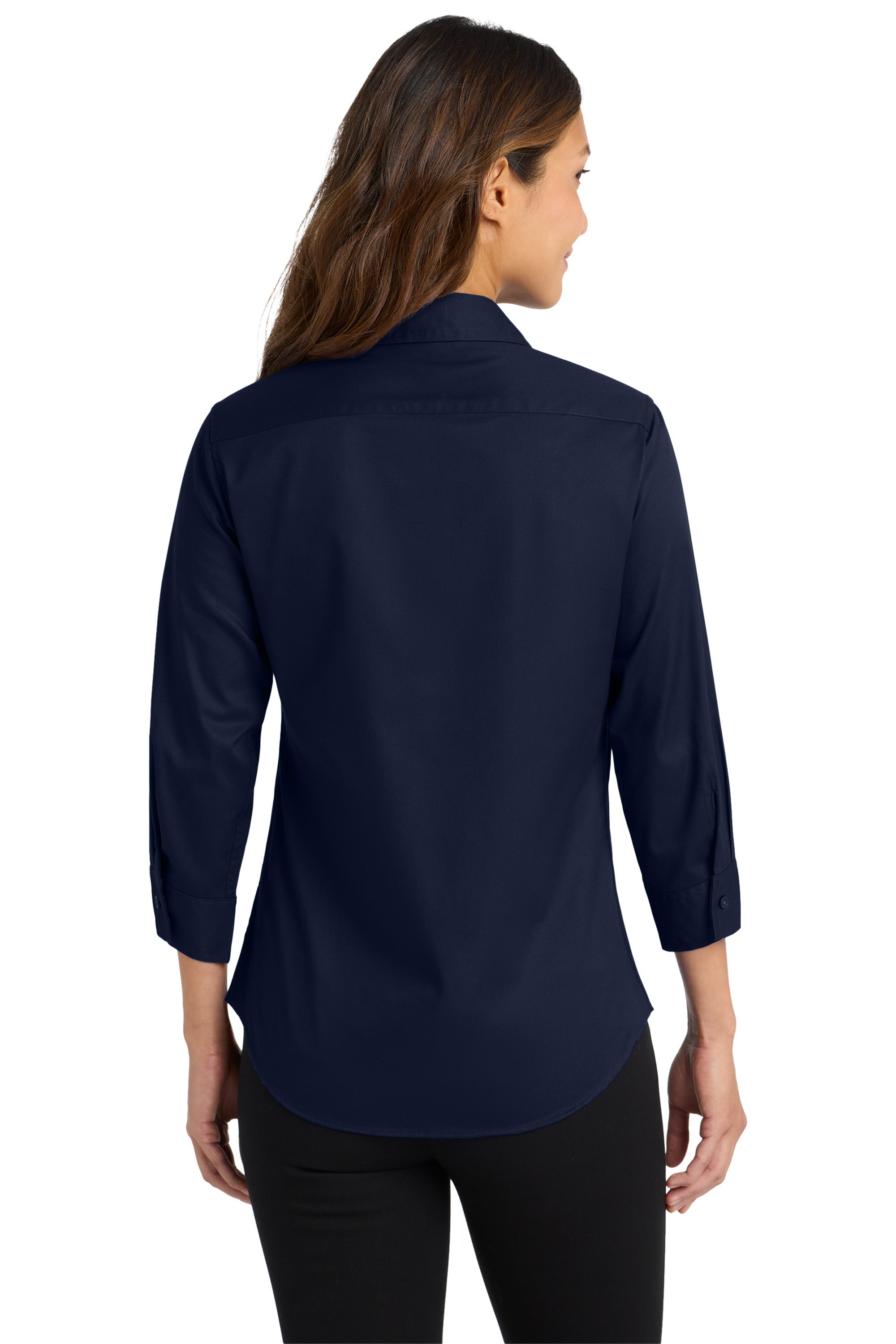 Old Dominion University, Nurse Anesthesia, Women's 3/4-Sleeve Easy Care Shirt - Navy