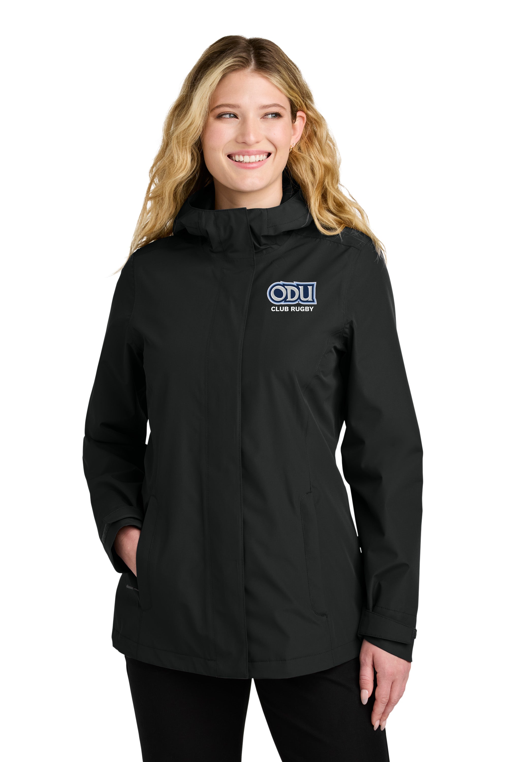 Old Dominion University, Club Sports - Rugby, Women’s C-FREE® Rain Jacket - Black