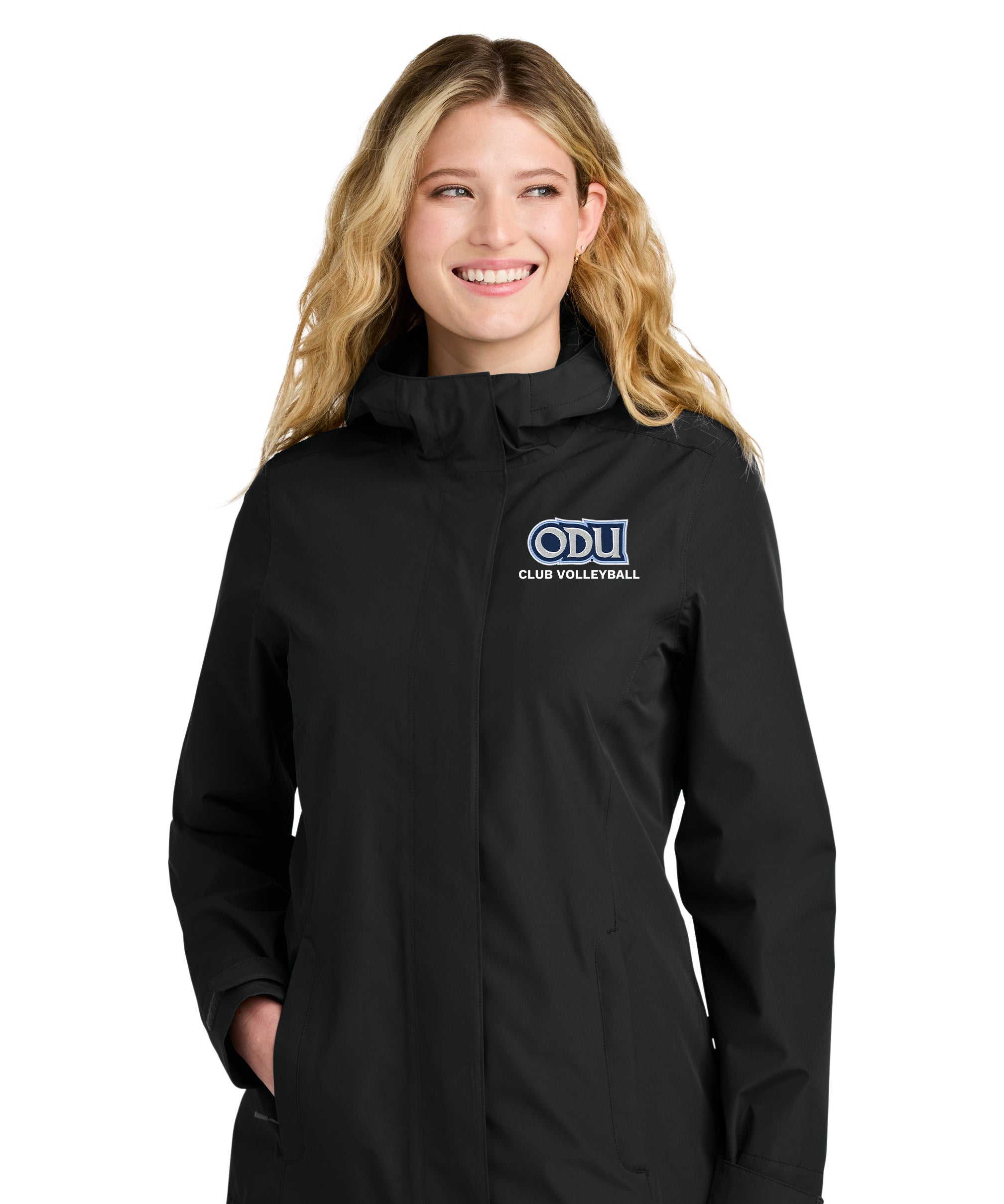Old Dominion University, Club Sports - Volleyball, Women’s C-FREE® Rain Jacket - Black