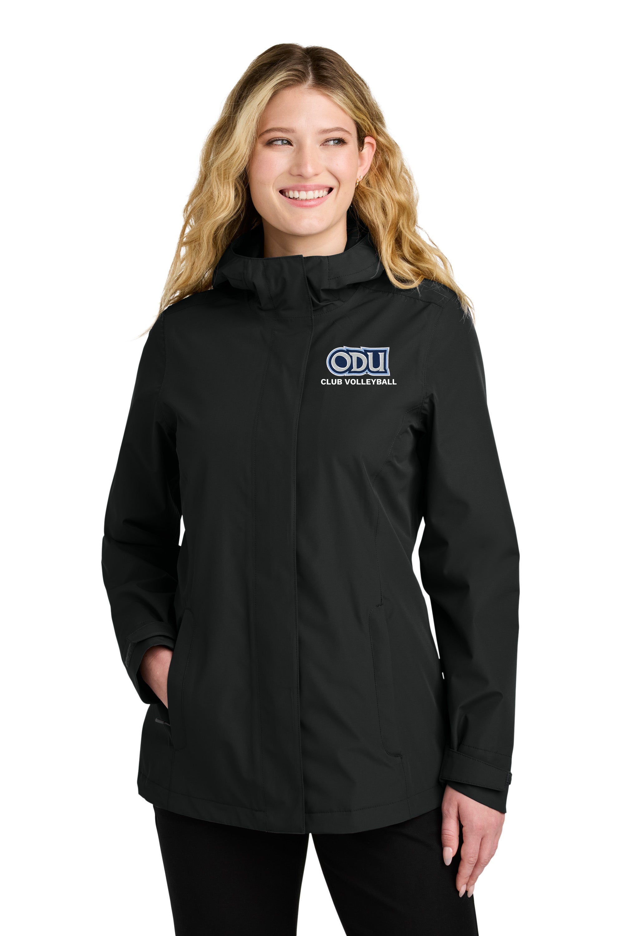 Old Dominion University, Club Sports - Volleyball, Women’s C-FREE® Rain Jacket - Black