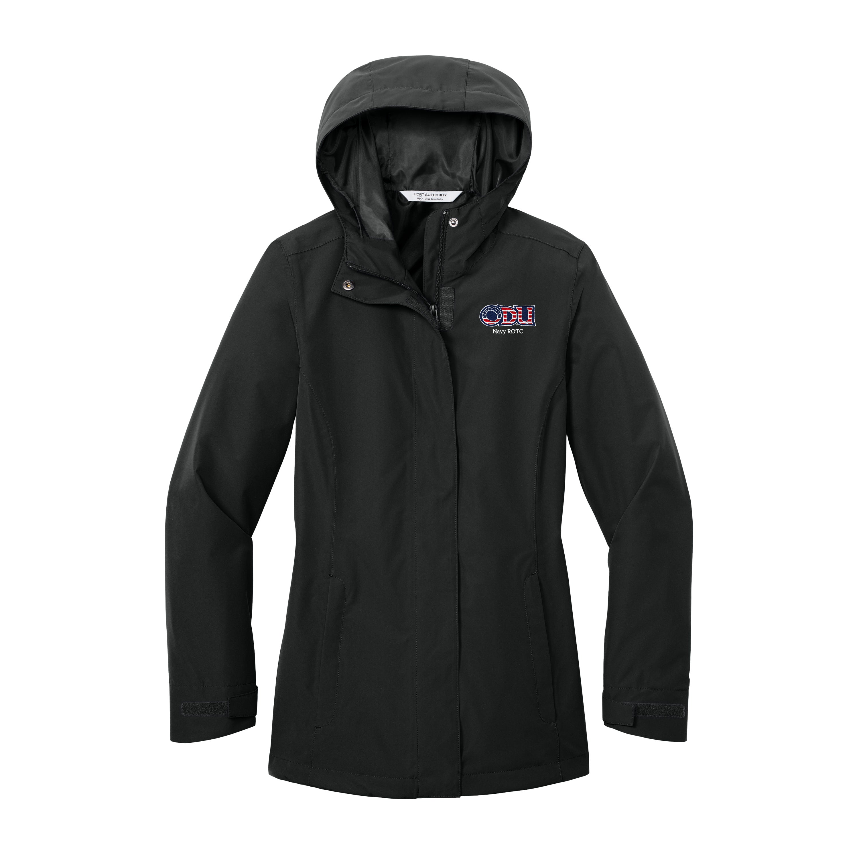 Old Dominion University, ODU Military - Navy ROTC, Women’s C-FREE® Rain Jacket - Black