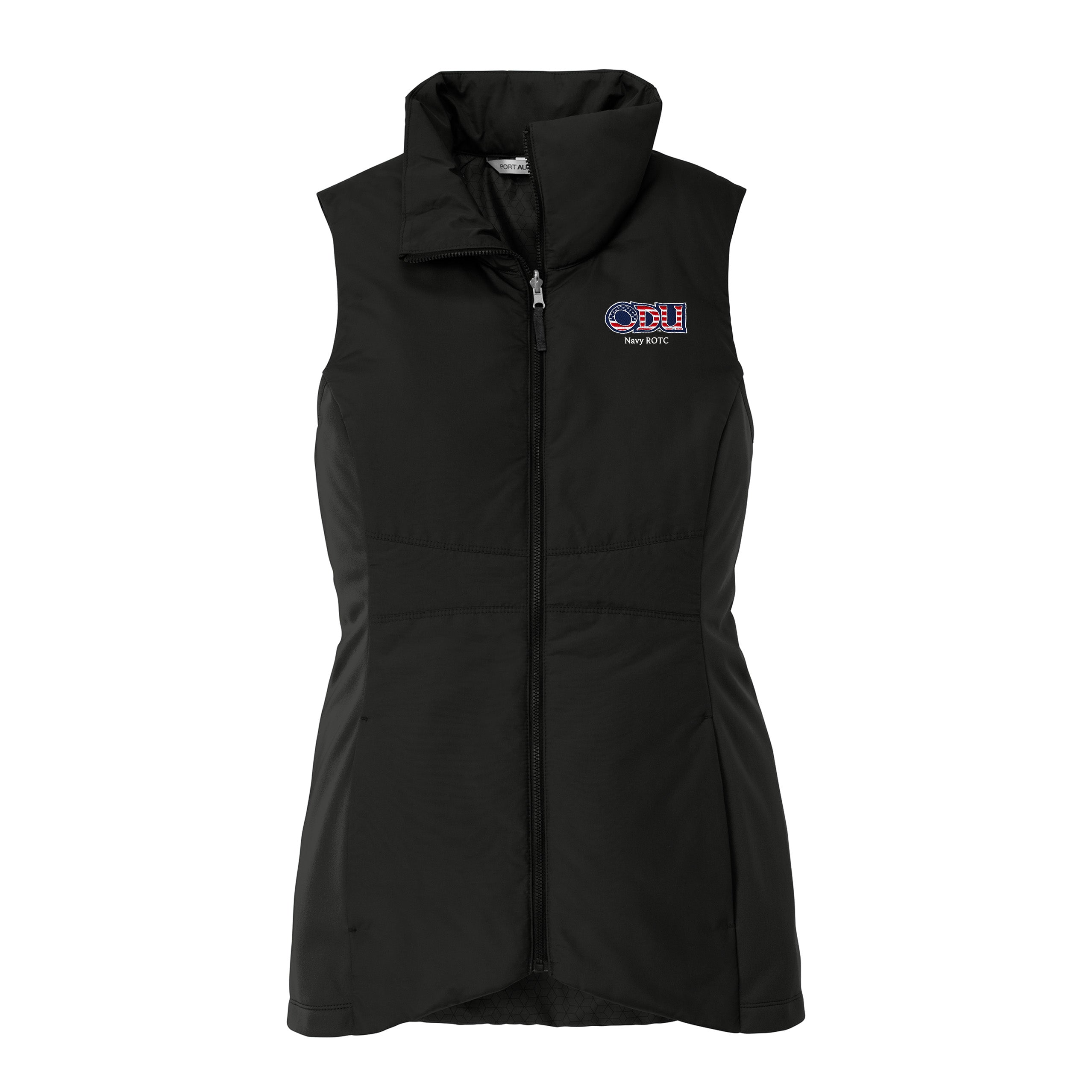 Old Dominion University, ODU Military - Navy ROTC, Women's Collective Insulated Vest - Black