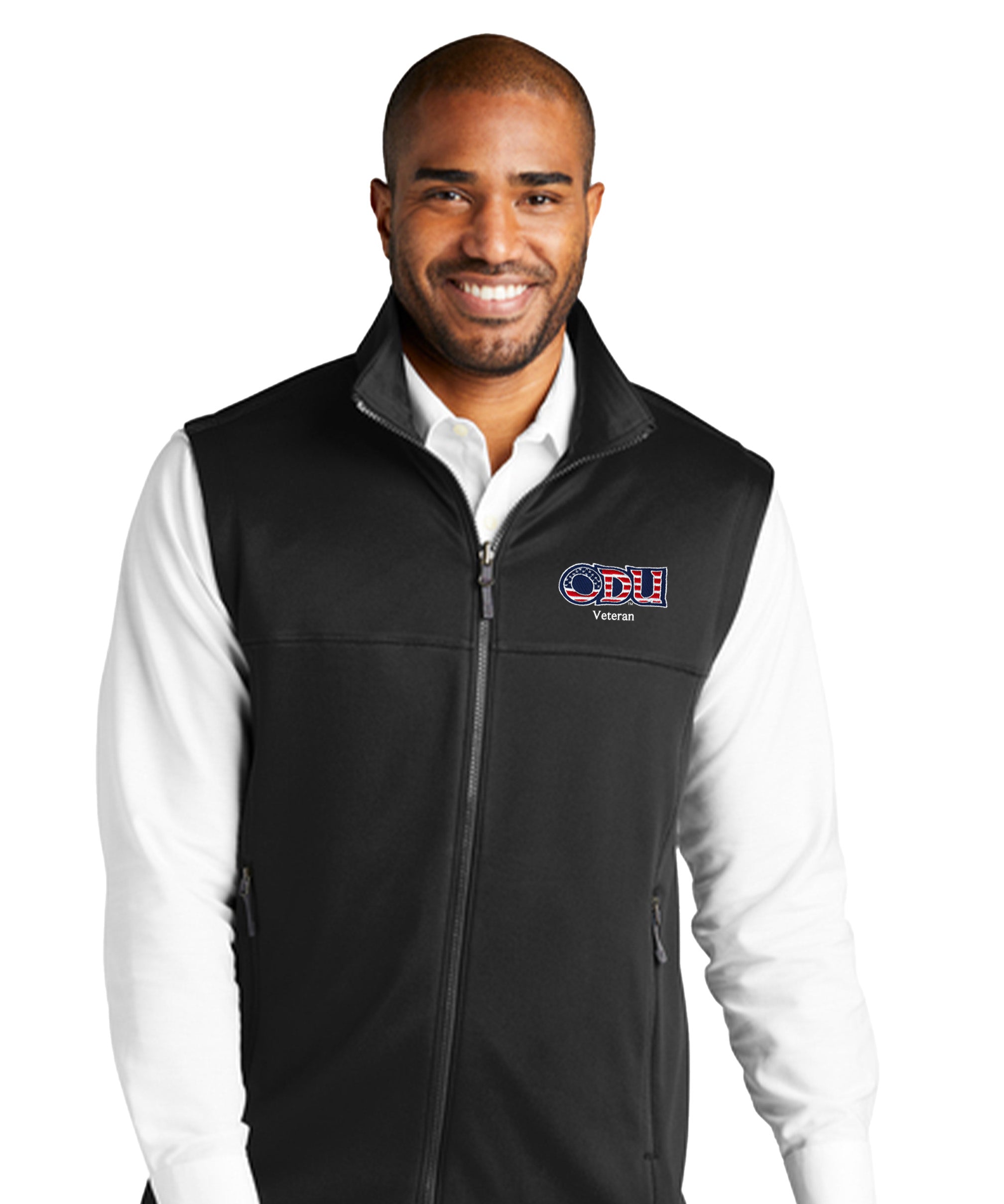 Old Dominion University, ODU Military - Veteran, Collective Smooth Fleece Vest - Black