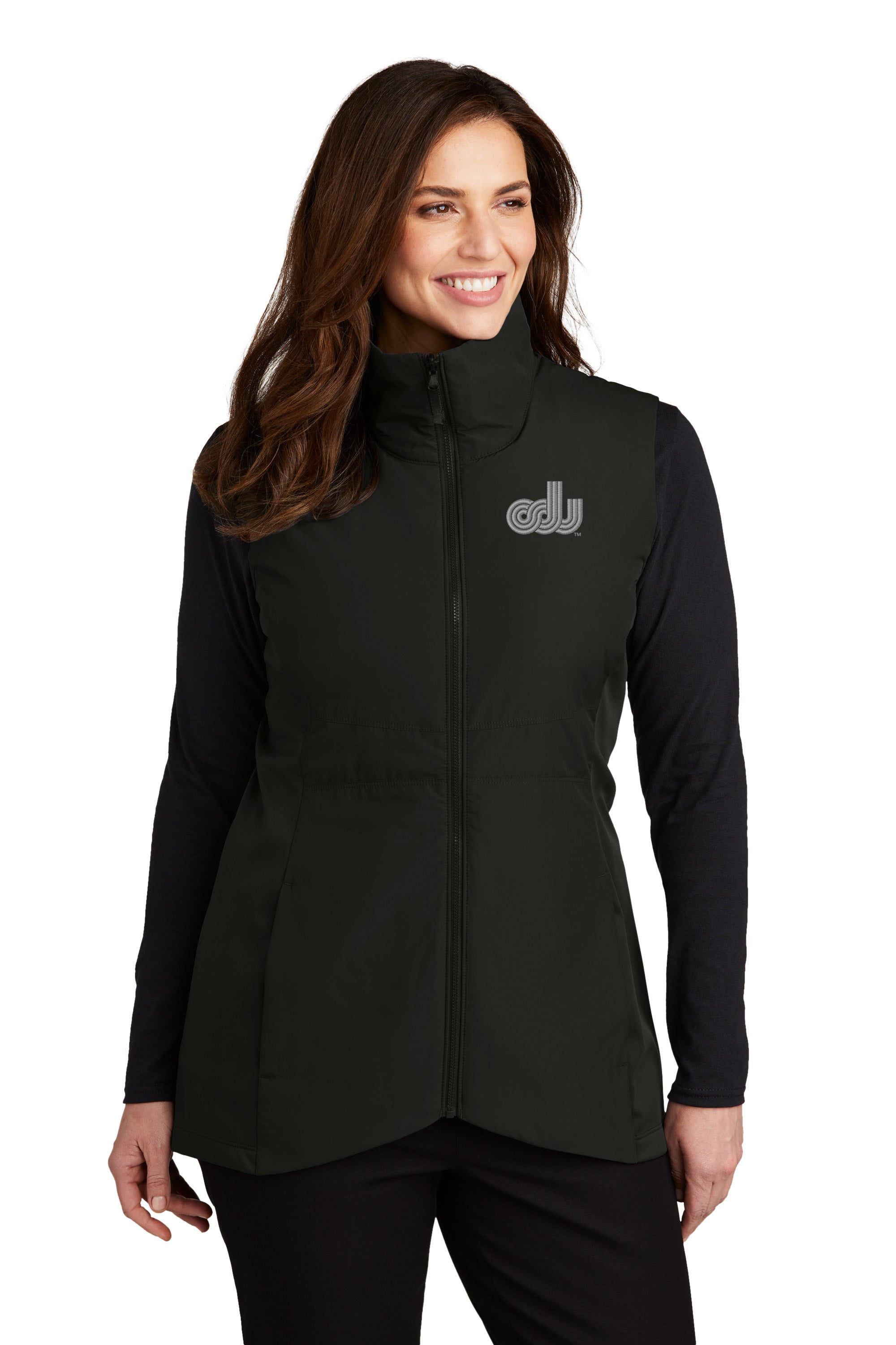 Old Dominion University, Vintage Logo, Women's Collective Insulated Vest - Black
