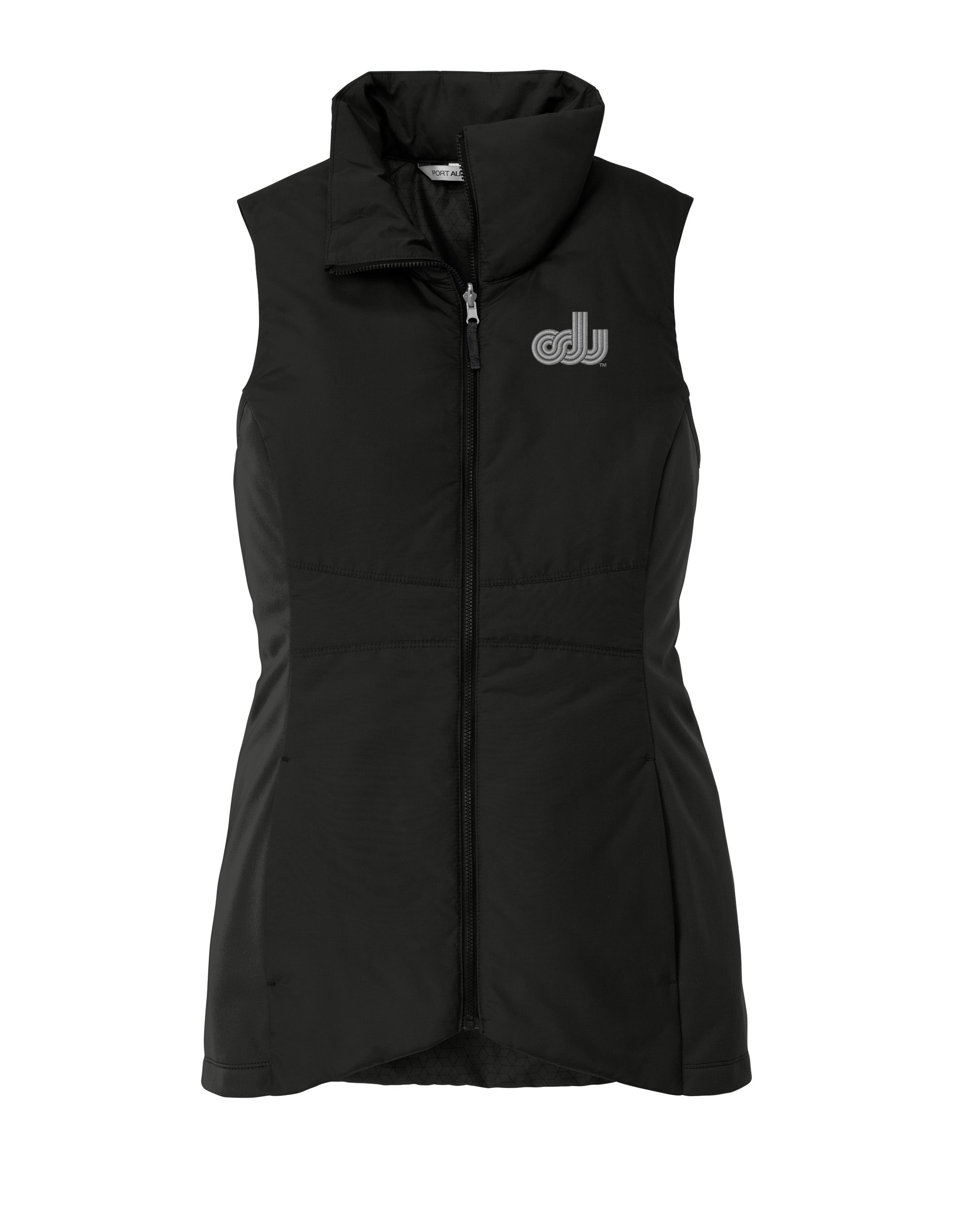 Old Dominion University, Vintage Logo, Women's Collective Insulated Vest - Black