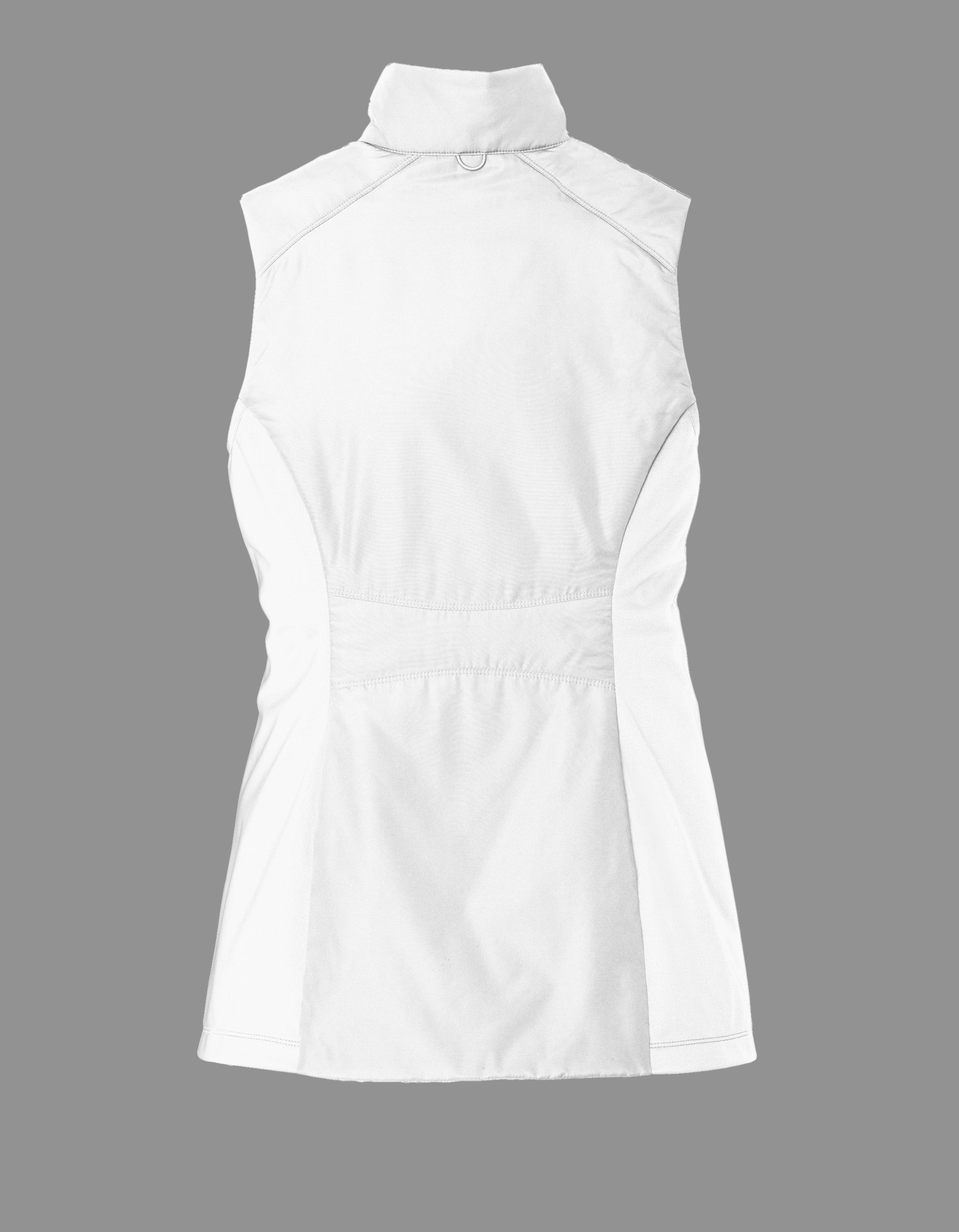 Old Dominion University, Vintage Logo, Women's Collective Insulated Vest - White - back
