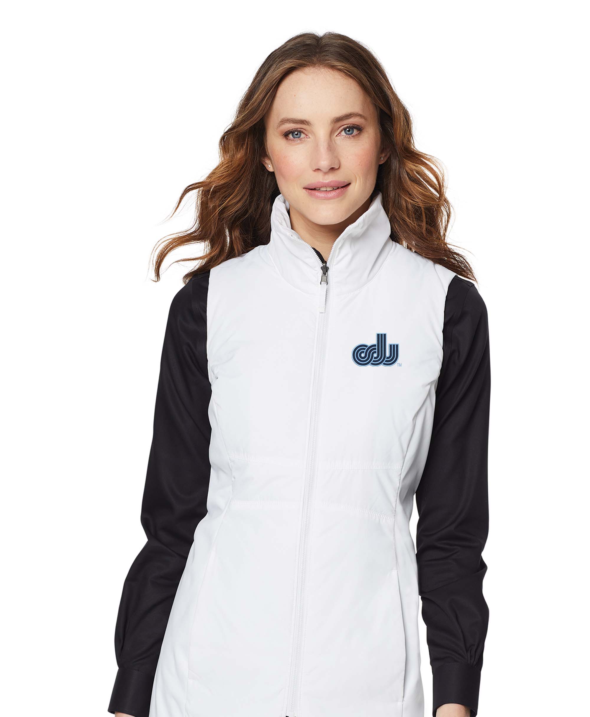 Old Dominion University, Vintage Logo, Women's Collective Insulated Vest - White