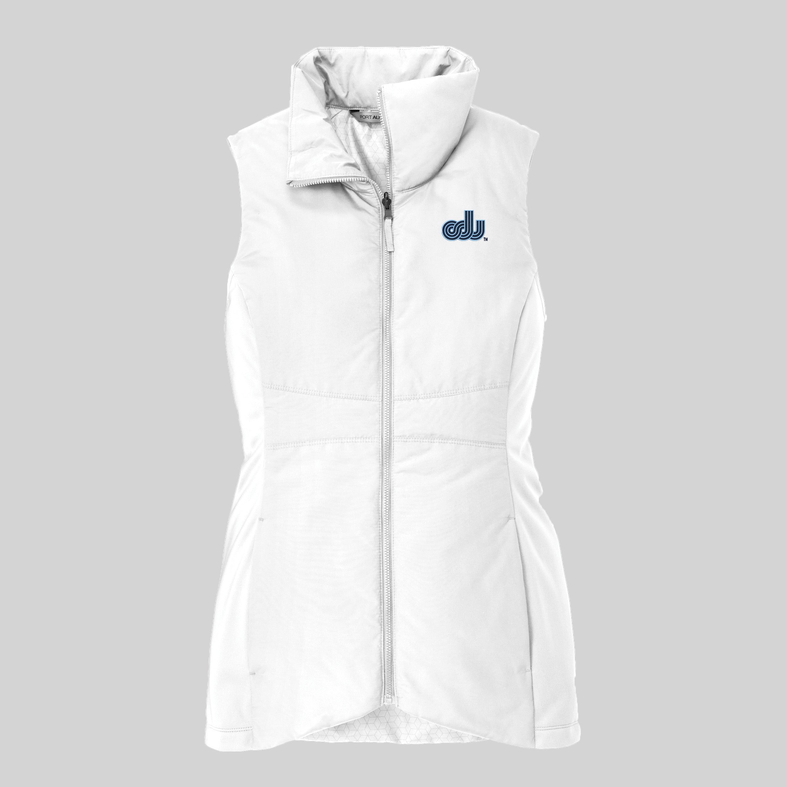 Old Dominion University, Vintage Logo, Women's Collective Insulated Vest - White