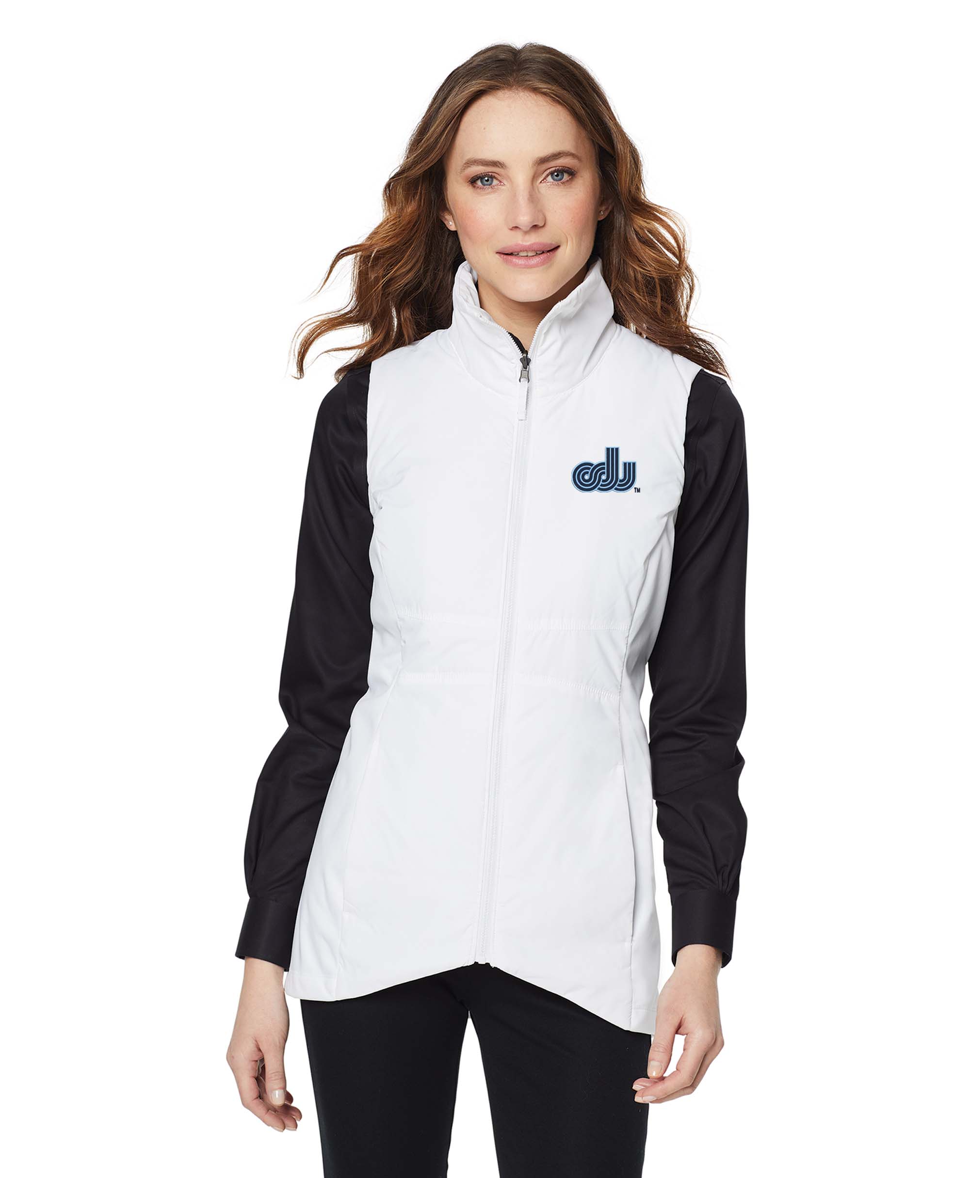 Old Dominion University, Vintage Logo, Women's Collective Insulated Vest - White