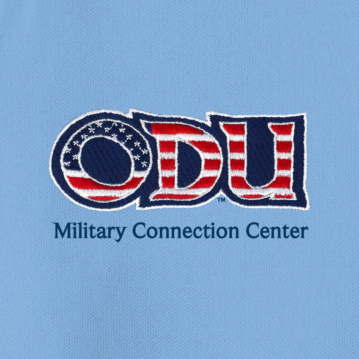 Old Dominion University, ODU Military - Military Connection Center, UV Micro-Mesh Polo - Carolina Blue