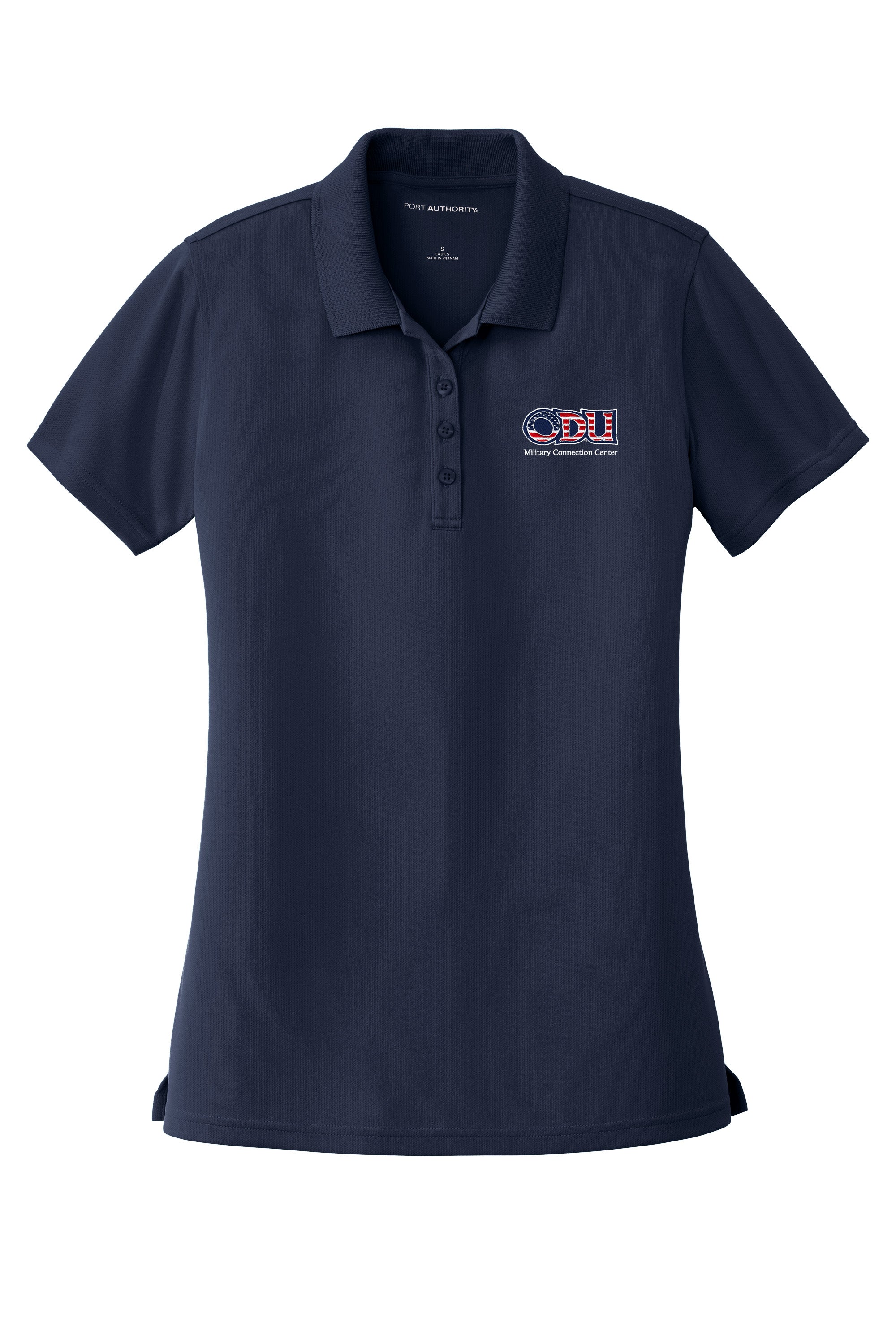 Old Dominion University, ODU Military - Military Connection Center, UV Micro-Mesh Polo - Navy