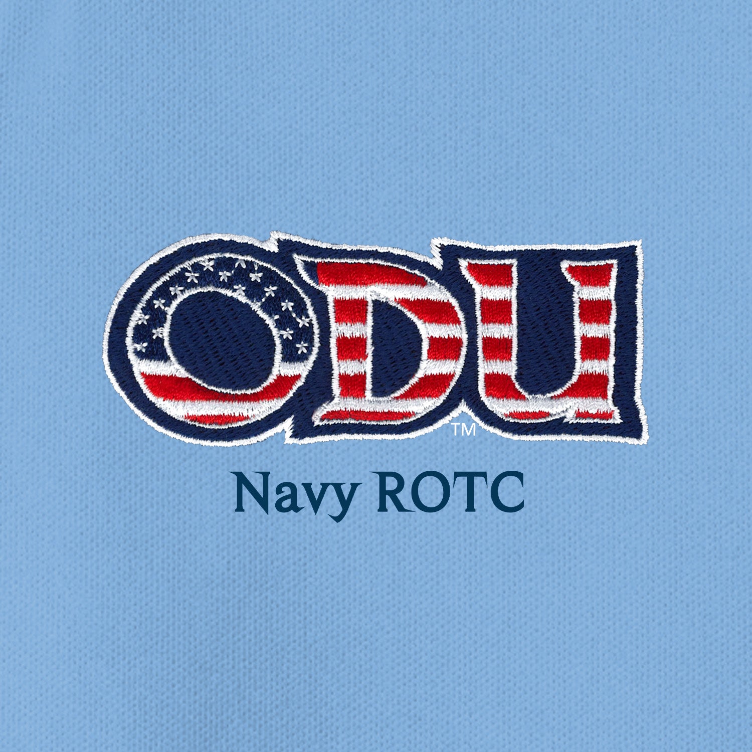 Old Dominion University, ODU Military - Navy ROTC, UV Micro-Mesh Polo - Carolina Blue