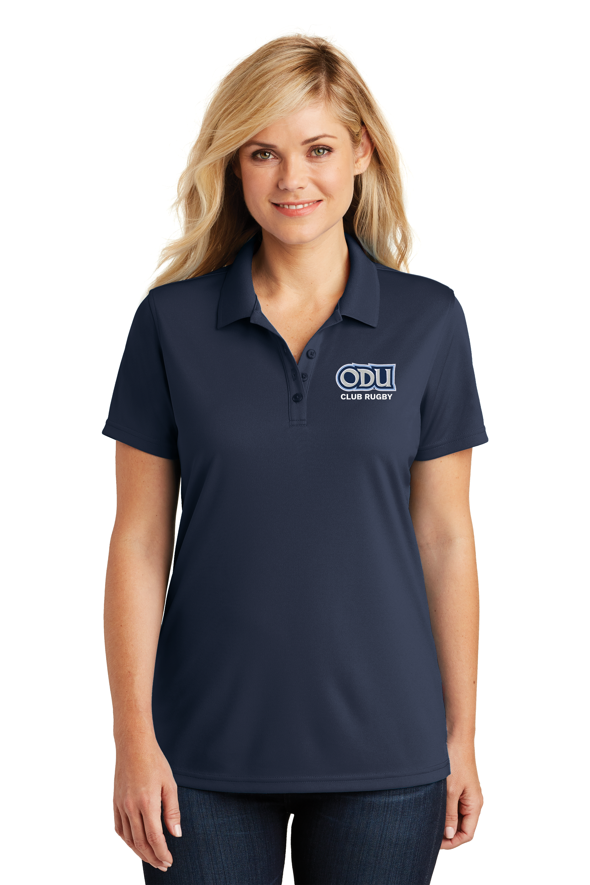 Old Dominion University, Club Sports - Rugby, Women's UV Micro-Mesh Polo - Navy