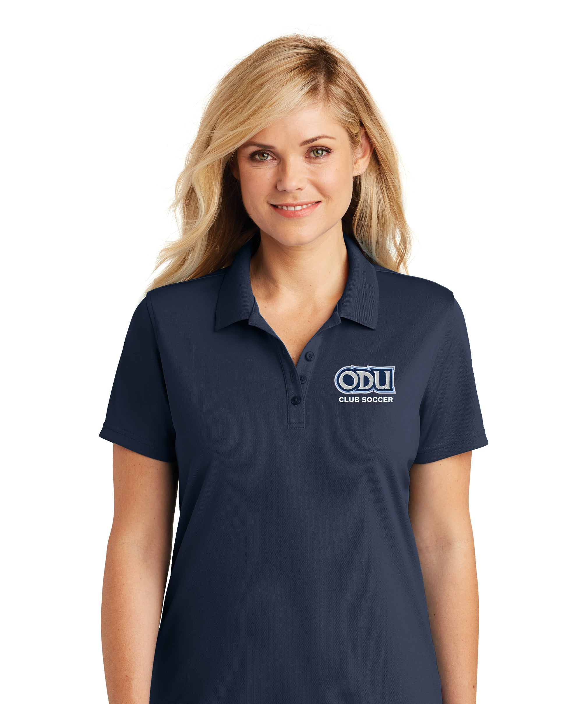 Old Dominion University, Club Sports - Soccer, Women's UV Micro-Mesh Polo - Navy