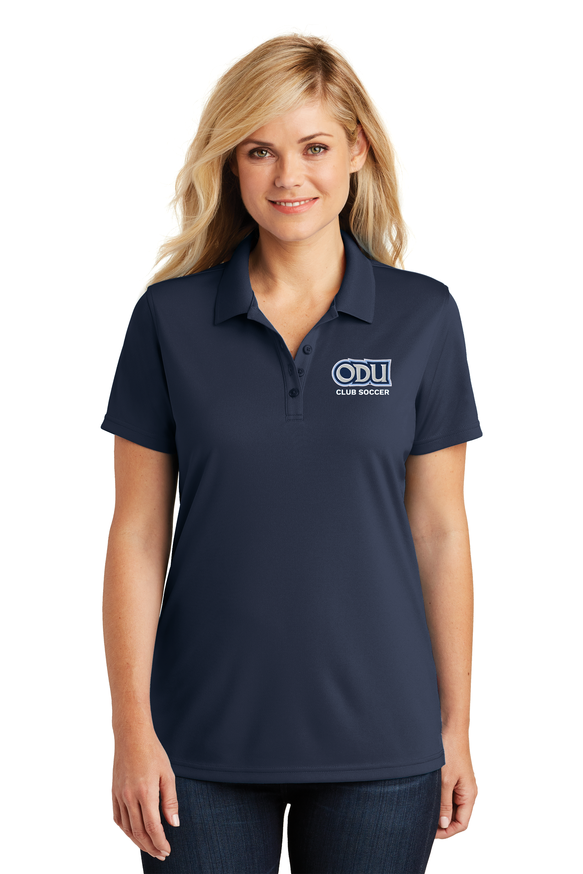 Old Dominion University, Club Sports - Soccer, Women's UV Micro-Mesh Polo - Navy
