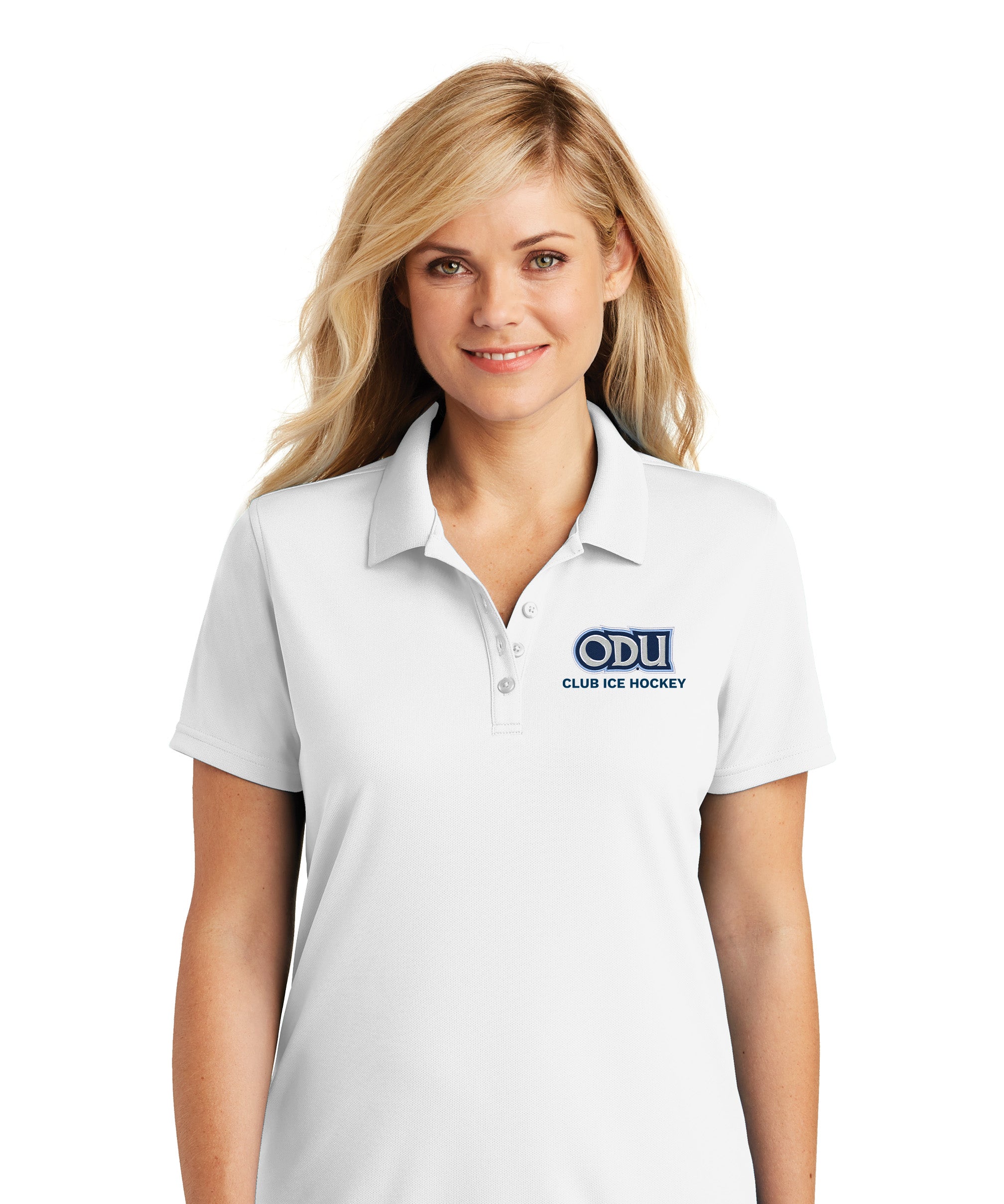 Old Dominion University, ODU - Sports, Women's UV Micro-Mesh Polo - White