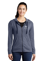 Old Dominion University, ODU,  Sport-Tek ® Ladies PosiCharge ® Tri-Blend Wicking Fleece Full-Zip Hooded Jacket