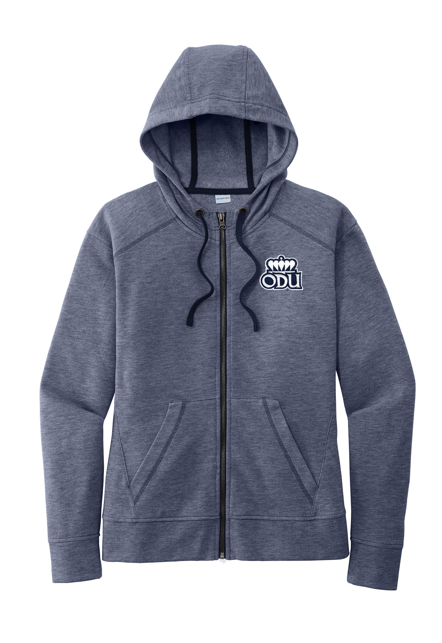 Old Dominion University, ODU,  Sport-Tek ® Ladies PosiCharge ® Tri-Blend Wicking Fleece Full-Zip Hooded Jacket